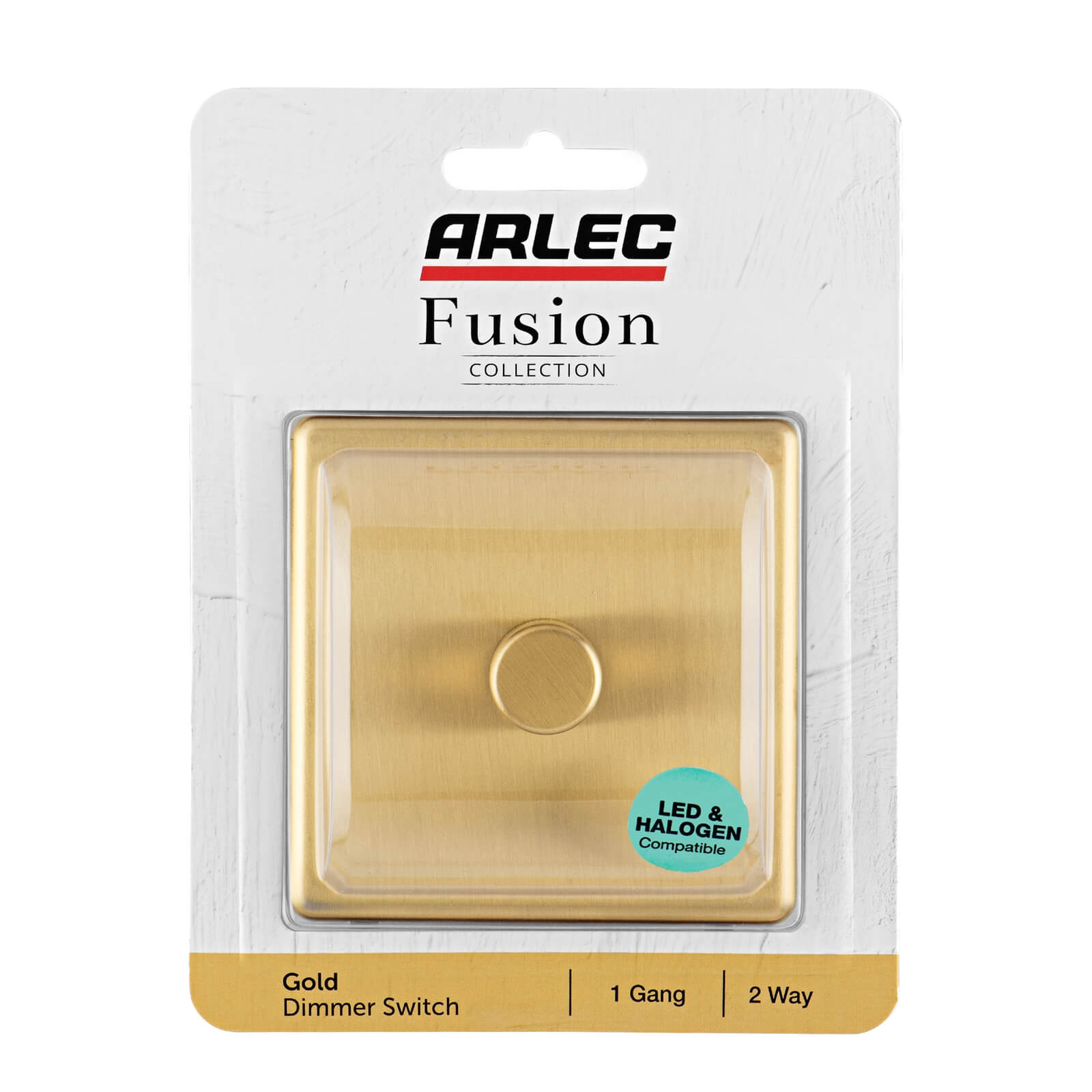 Arlec Fusion 1 Gang 2 Way Gold Dimmer switch