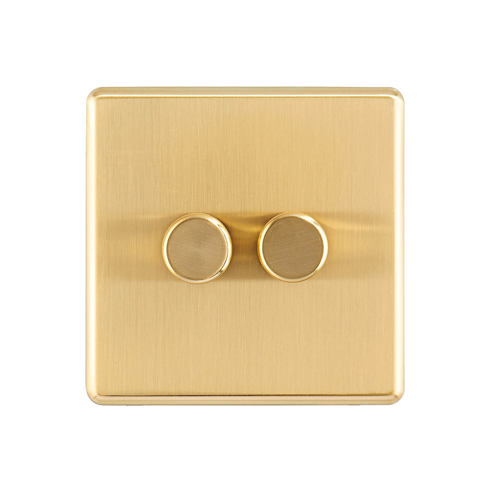 Arlec Fusion 2 Gang 2 Way Gold Dimmer switch