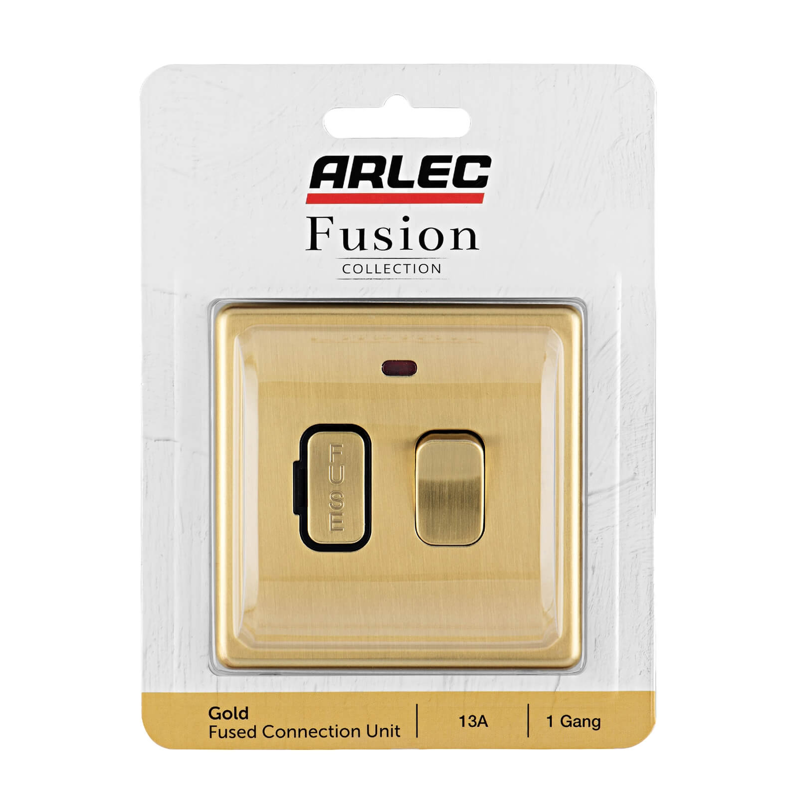 Arlec Fusion 13A Gold Switched fused connection unit
