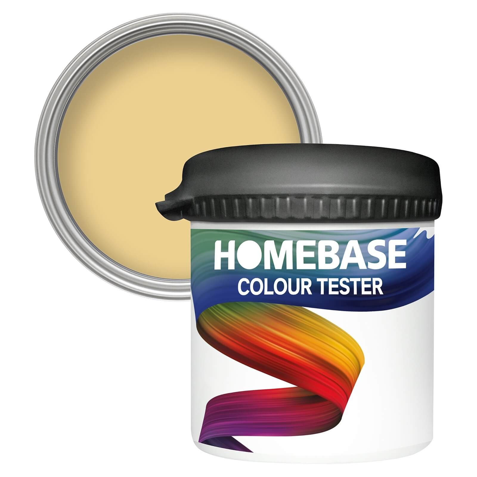 Homebase Matt Emulsion Paint Soft Mustard - Tester 90ml