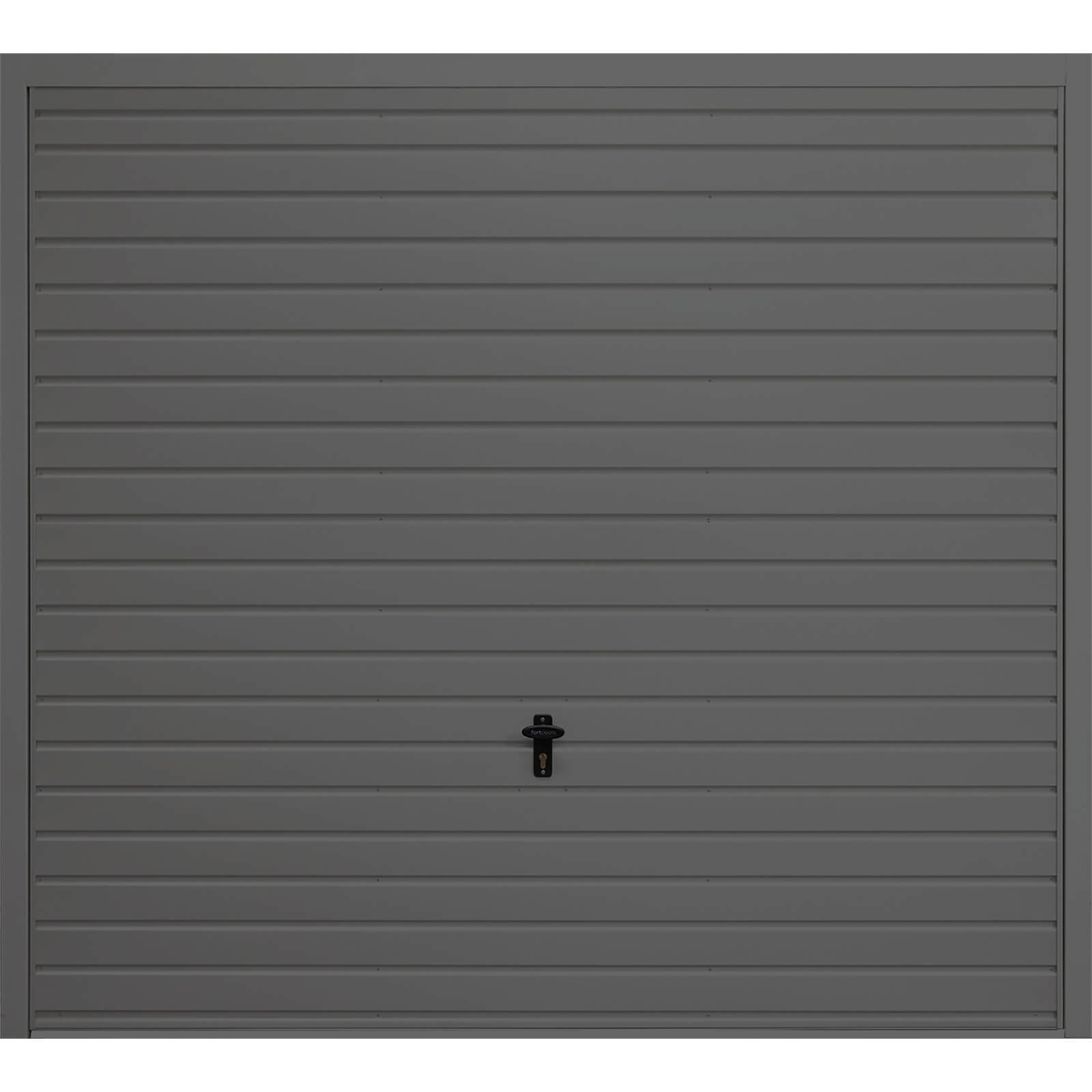Horizontal 7' 6 x 6' 6 Framed Steel Garage Door Anthracite Grey