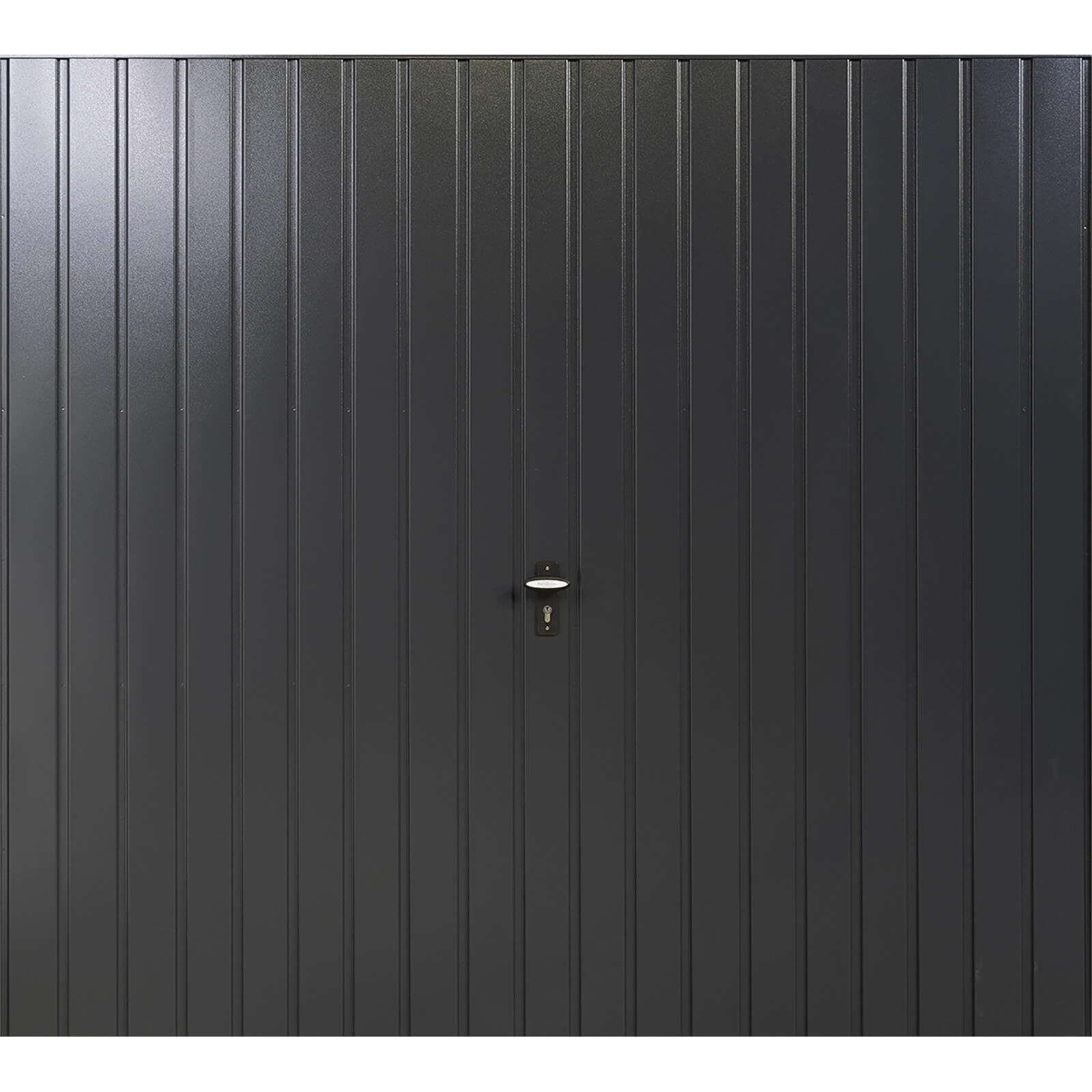Vertical 7' 6 x 6' 6 Framed Steel Garage Door Anthracite Grey
