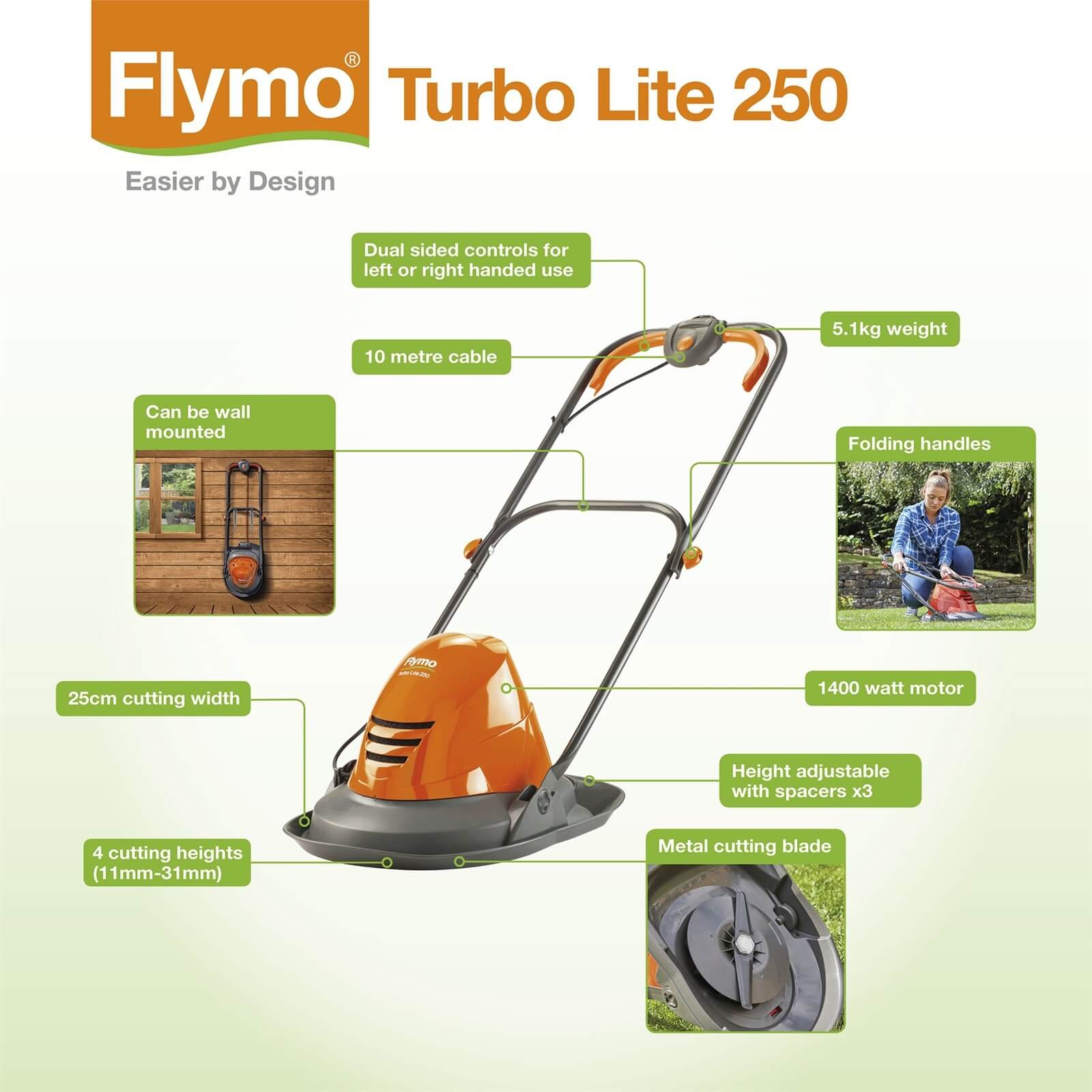Flymo Turbo Lite 250
