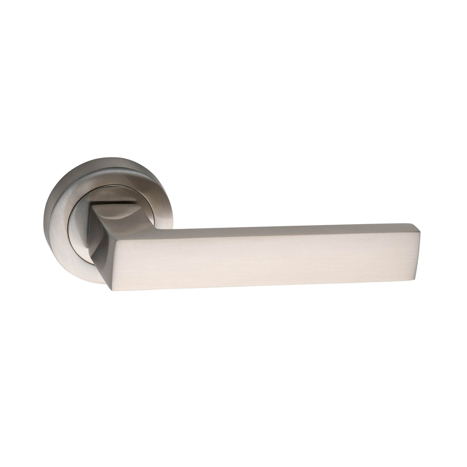 Sandleford Overton Lever On Rose Set - Brushed Nickel