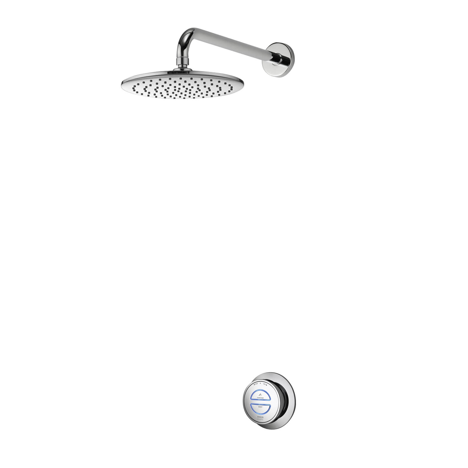 Aqualisa Quartz Concealed with Fixed Ceiling Head - Gravity Fed