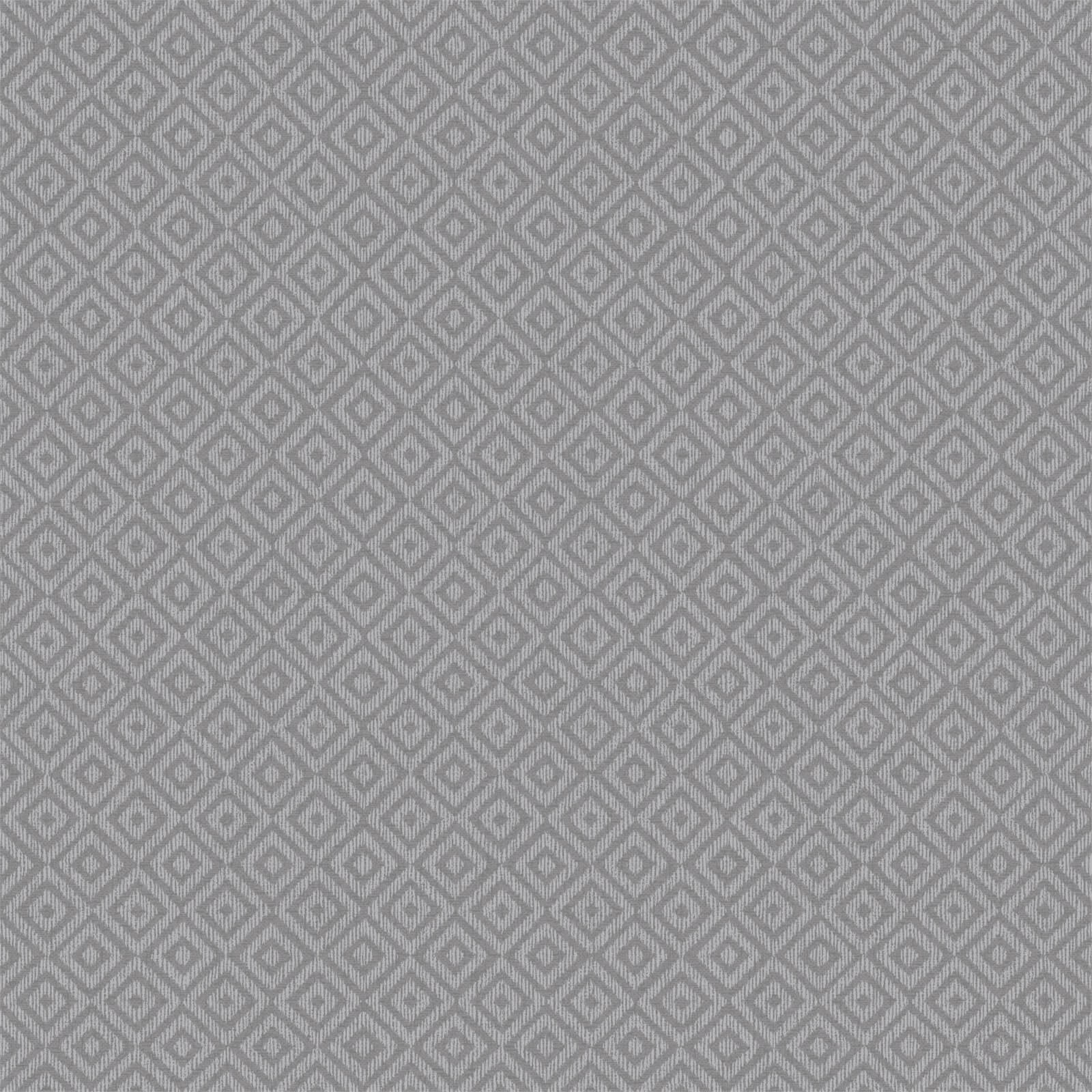 Holden Decor Riviera Diamond Geometric Textured Metallic Charcoal Wallpaper