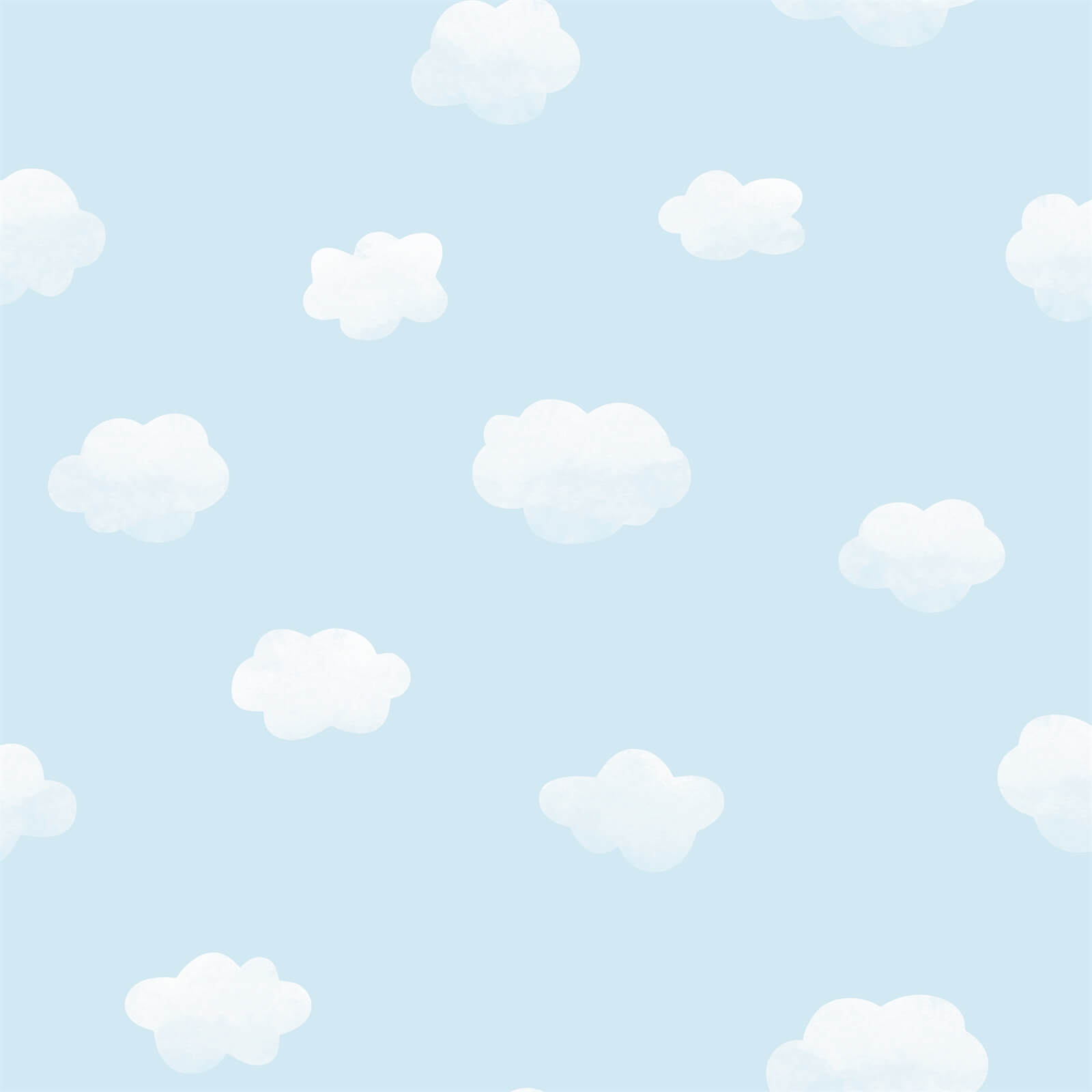 Holden Decor Cloudy Sky Kids Smooth Blue Wallpaper