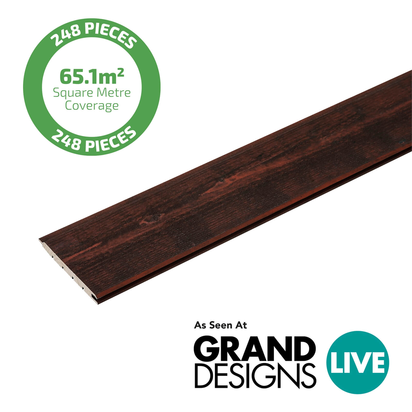 Premium Timber Cladding SertiWOOD Rustic Cherry (248 pack) 65.1m2