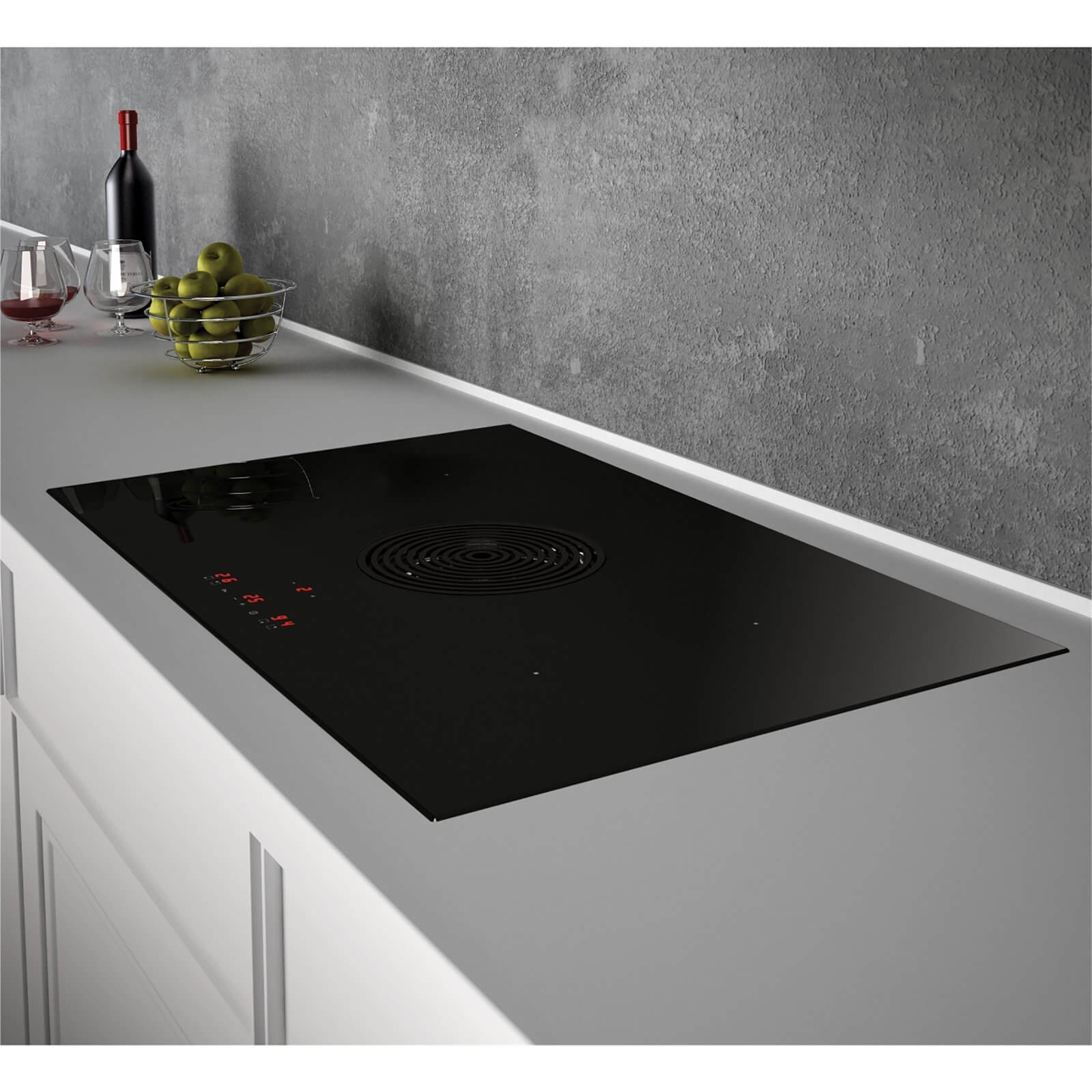 Inox Evo BE 870mm Vented Induction Hob - Ducted