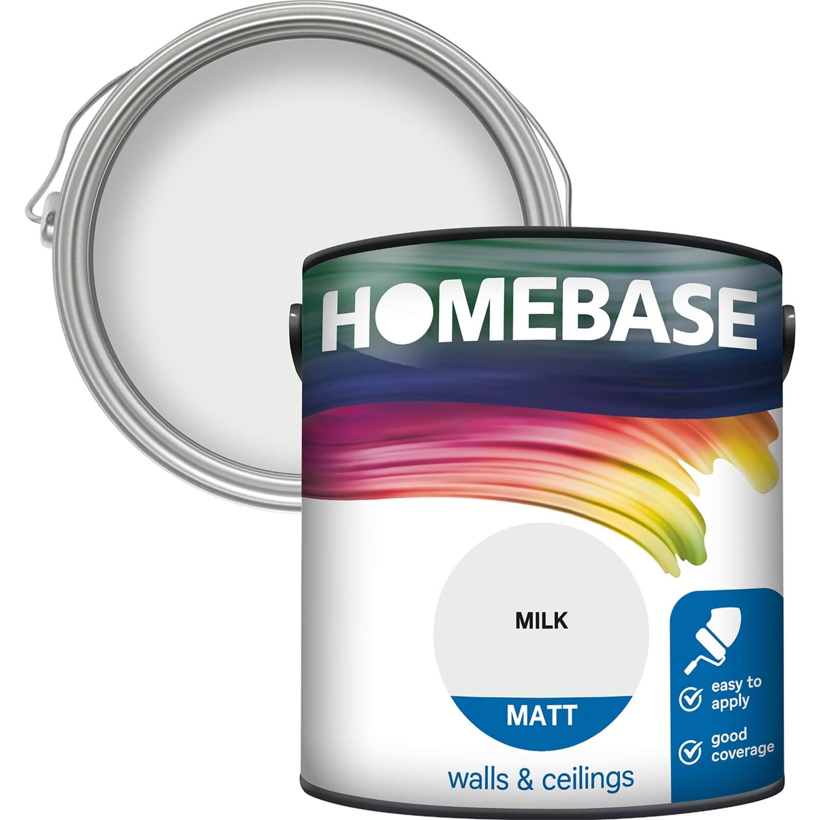 Homebase Matt Emulsion Paint Milk - 2.5L