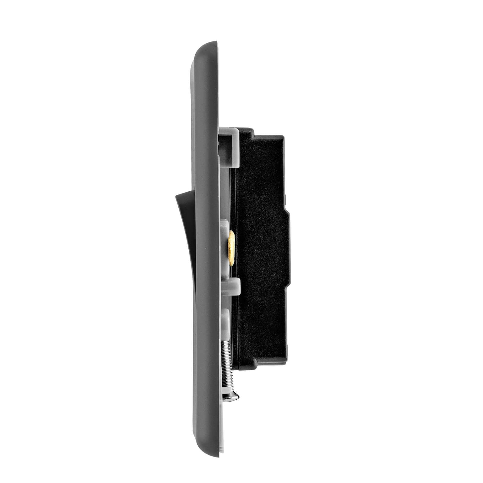 Arlec Rocker 10A 2Gang 2Way Charcoal Grey Double light switch