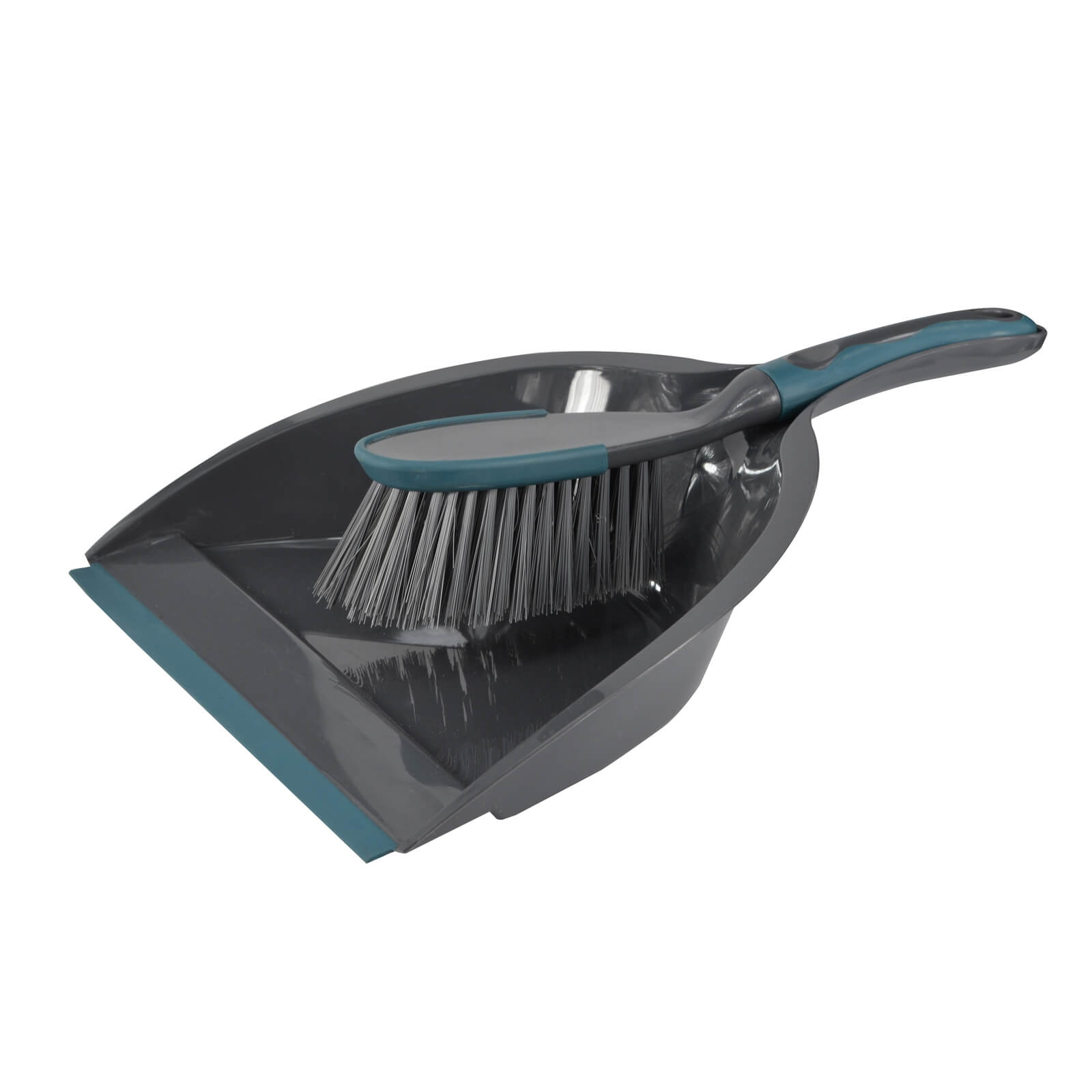 Dustpan & Brush with Soft Grip Handle