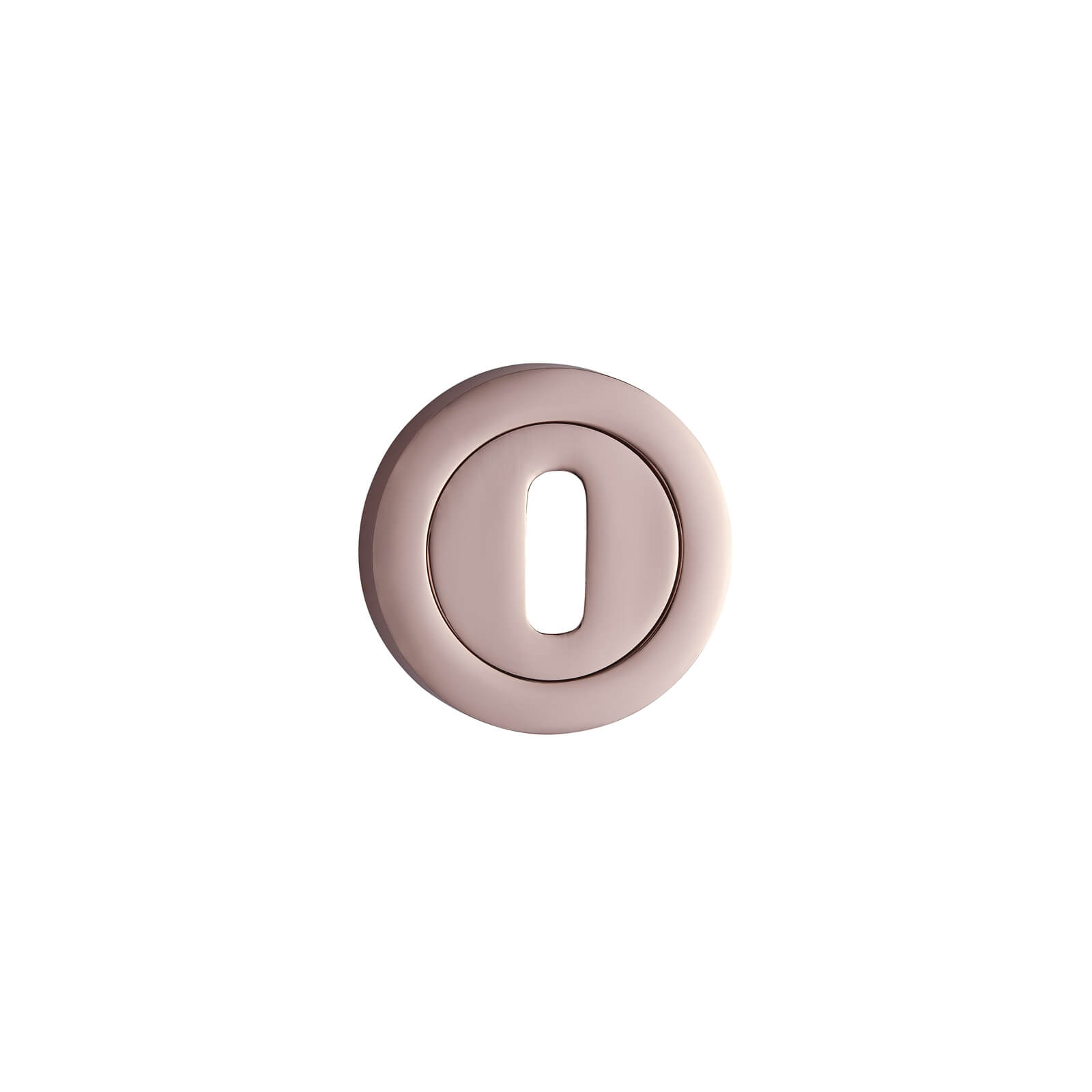 Sandleford Round Keyhole Escutcheon - Polished Copper