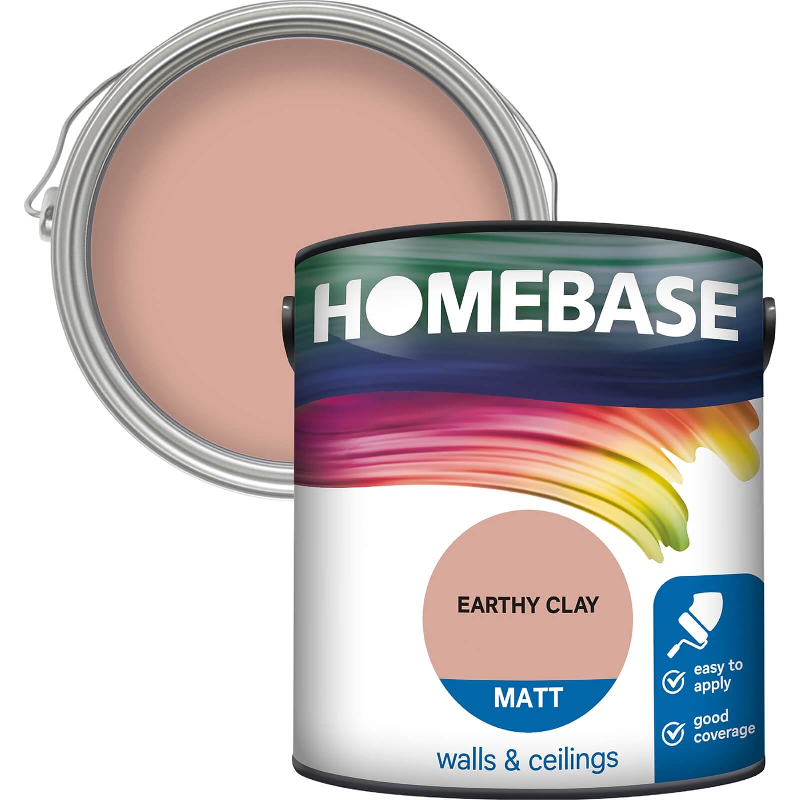 Homebase Matt Emulsion Paint Earthy Clay - 2.5L
