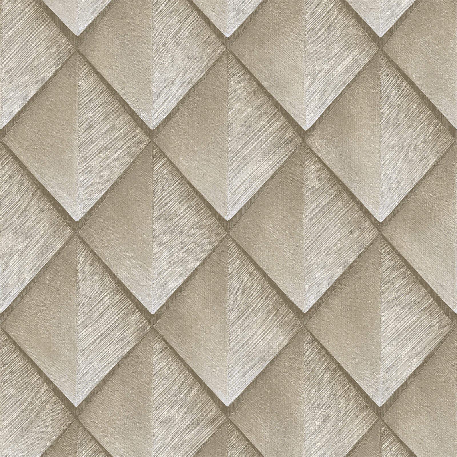 Belgravia Decor Callisto Geometric Embossed Metallic Ivory Wallpaper