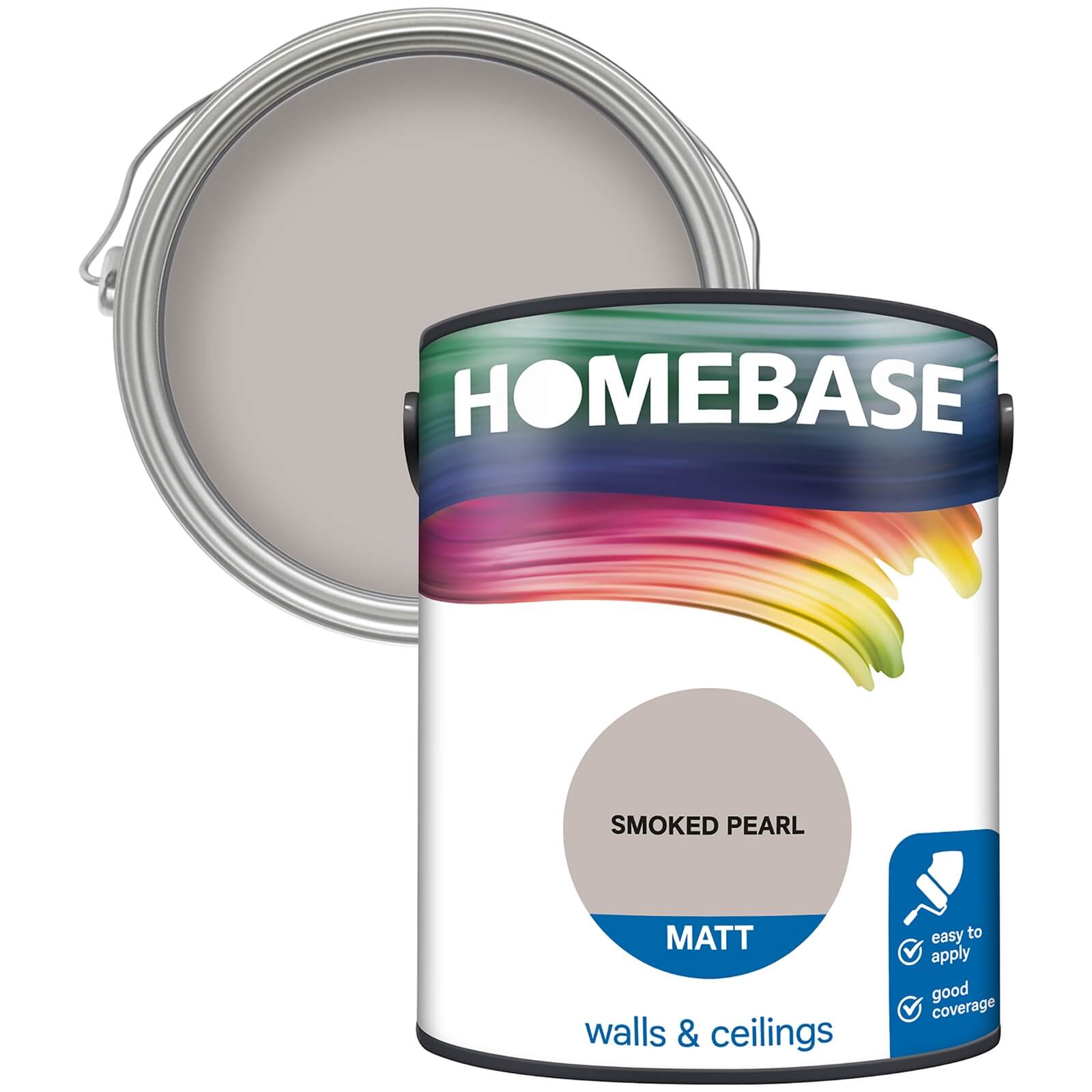 Homebase Matt Emulsion Paint Smoked Pearl - 5L