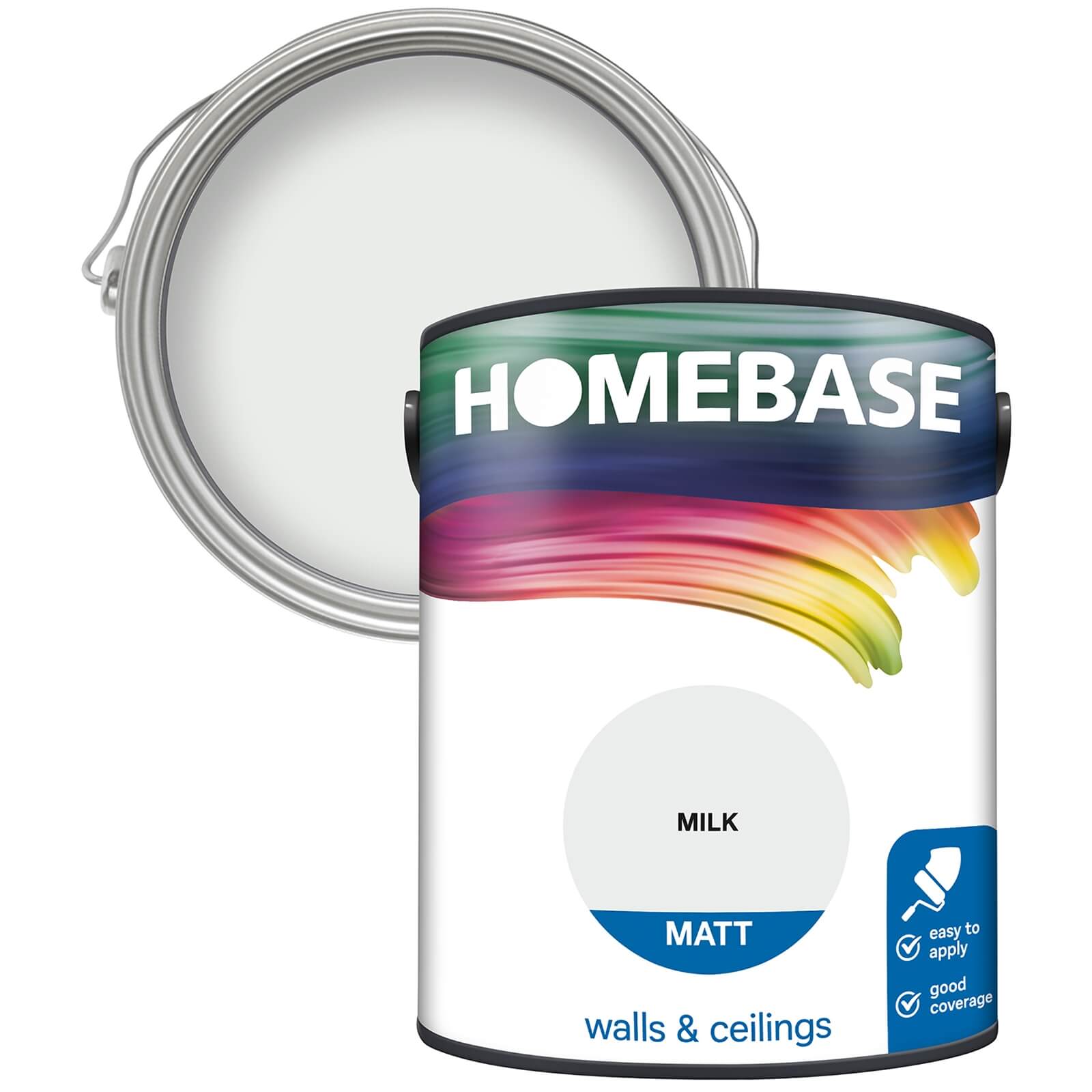 Homebase Matt Emulsion Paint Milk - 5L