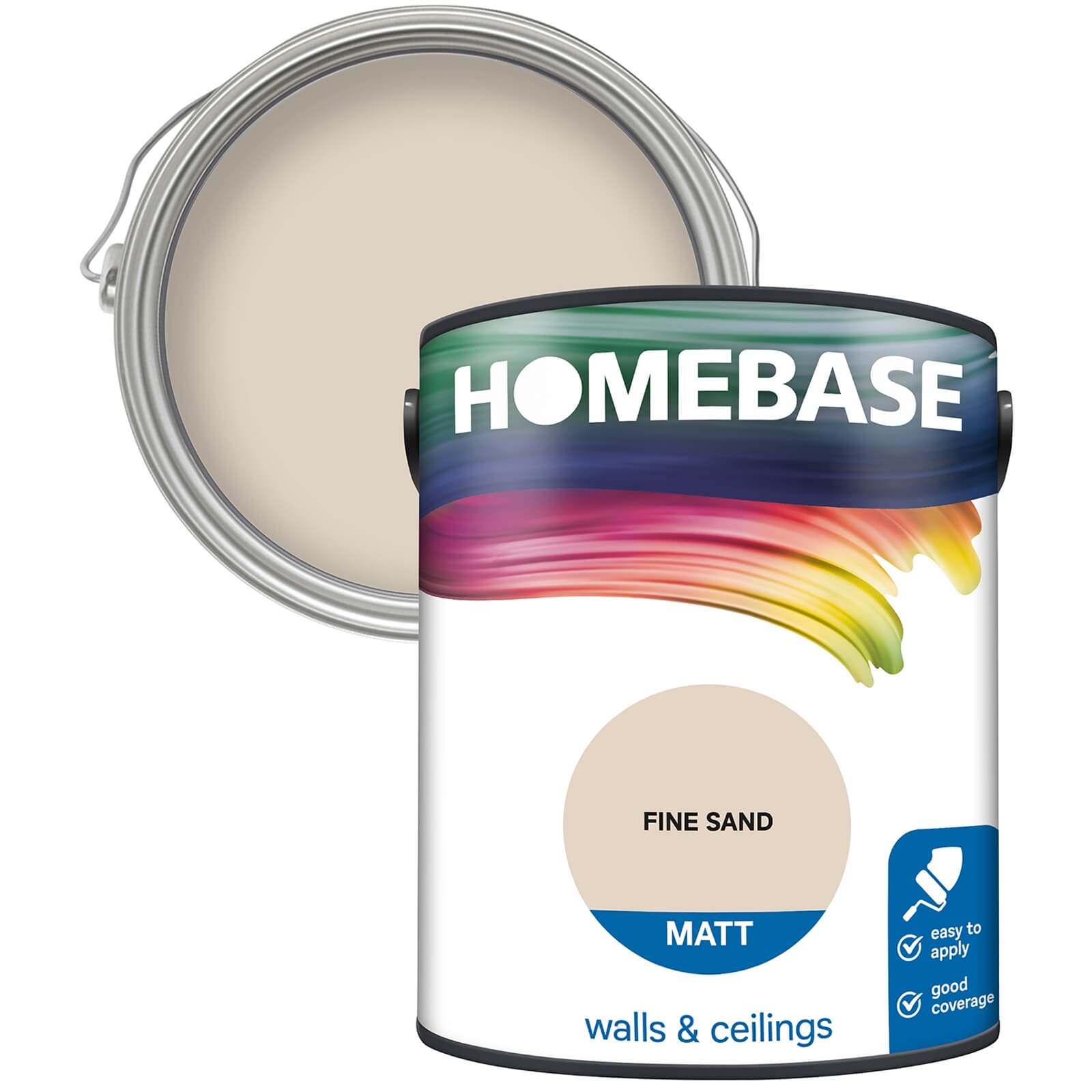 Homebase Matt Emulsion Paint Fine Sand - 5L
