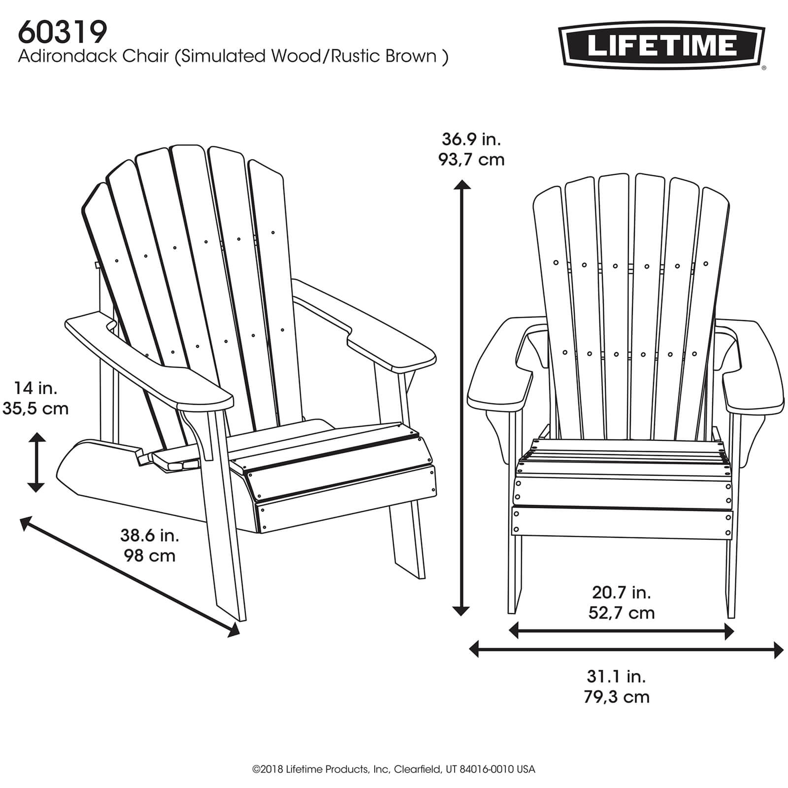 Lifetime Adirondack Pair of Chairs