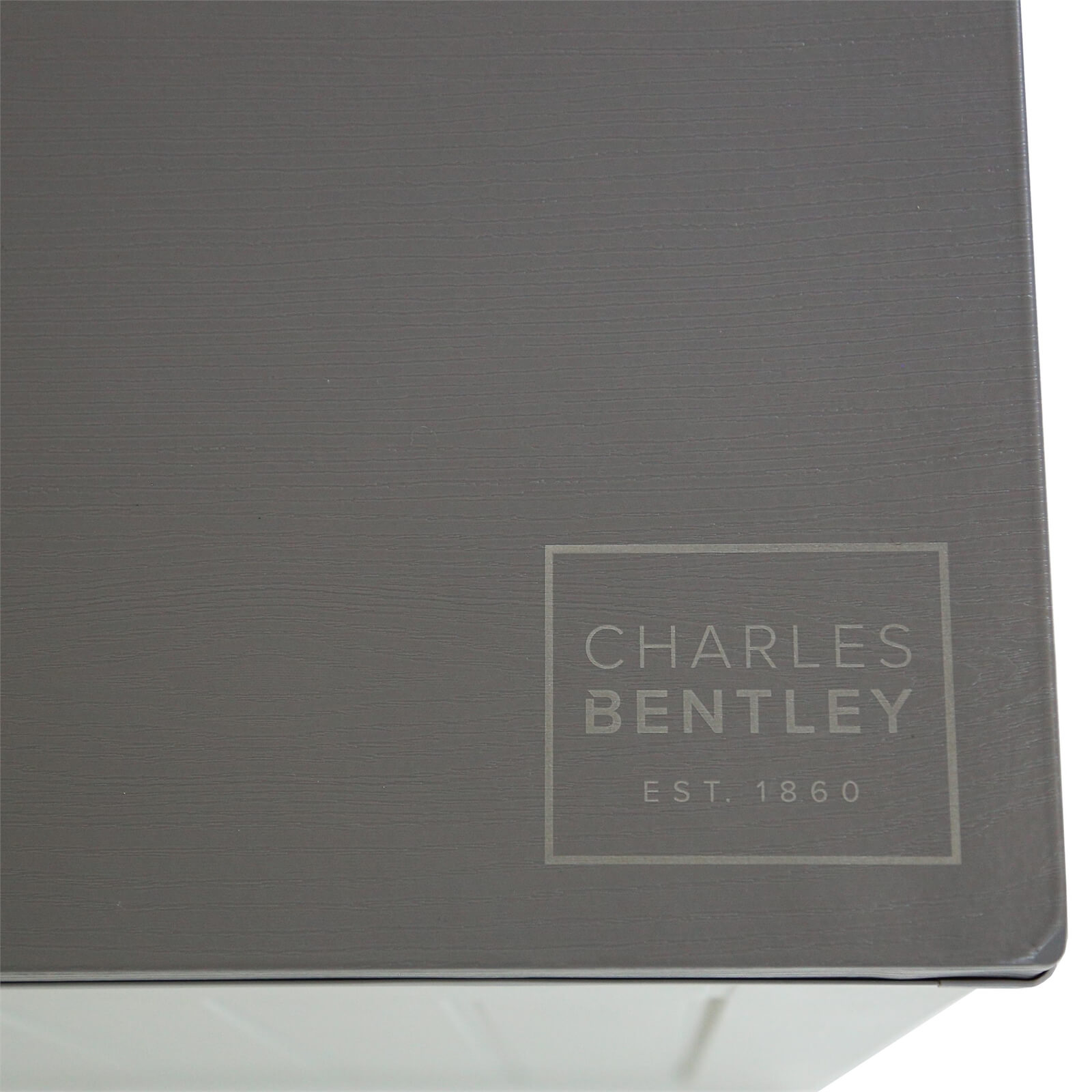 Charles Bentley 190L Outdoor Plastic Storage Box - Beige and Grey