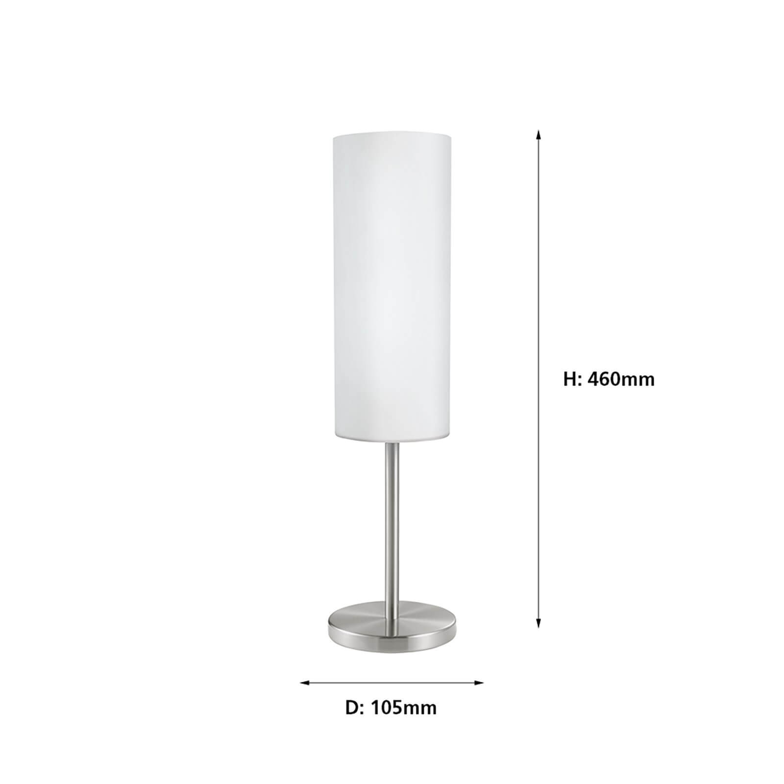 Eglo Troy 3 Table Lamp - Satin Nickel