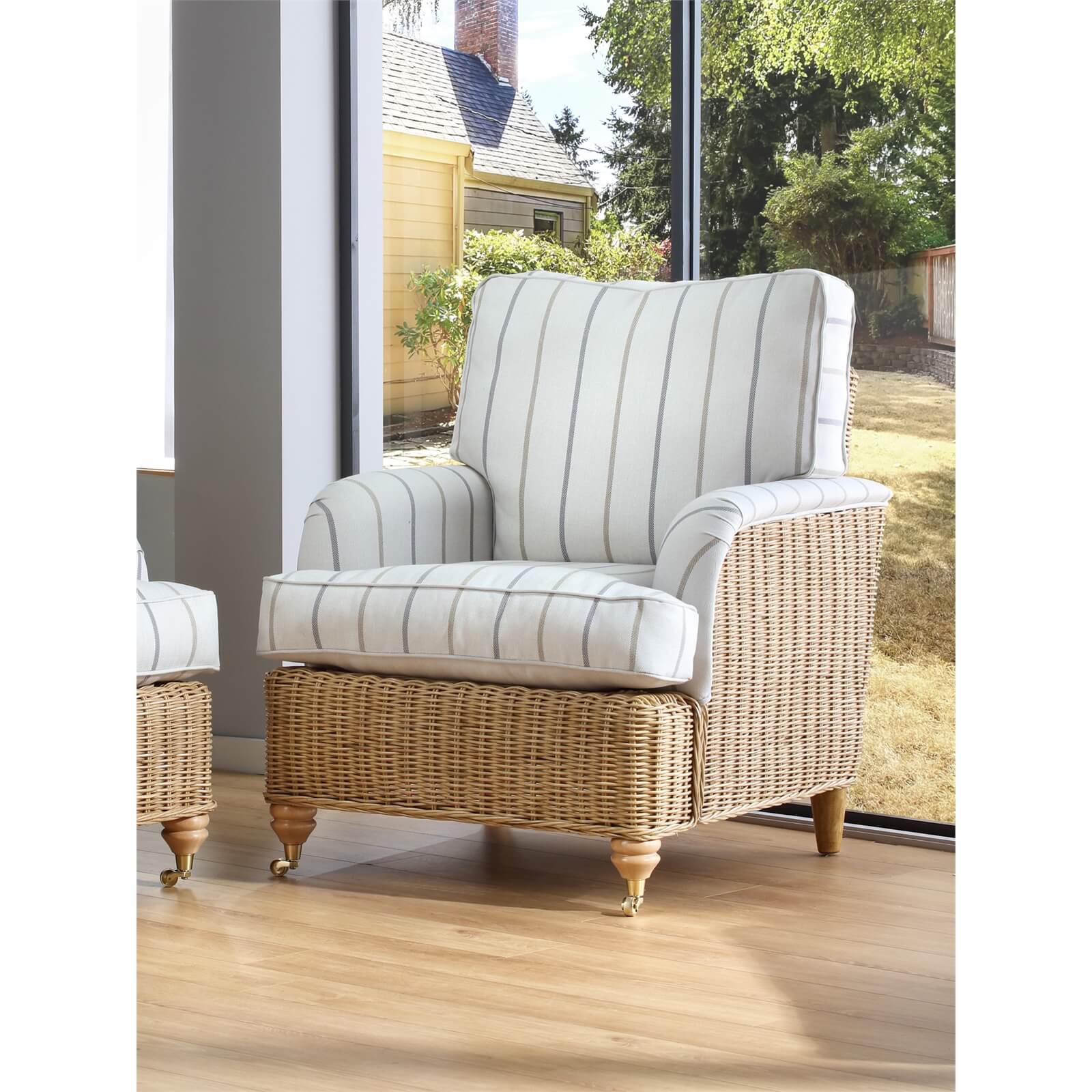Seville Armchair In Linen Taupe