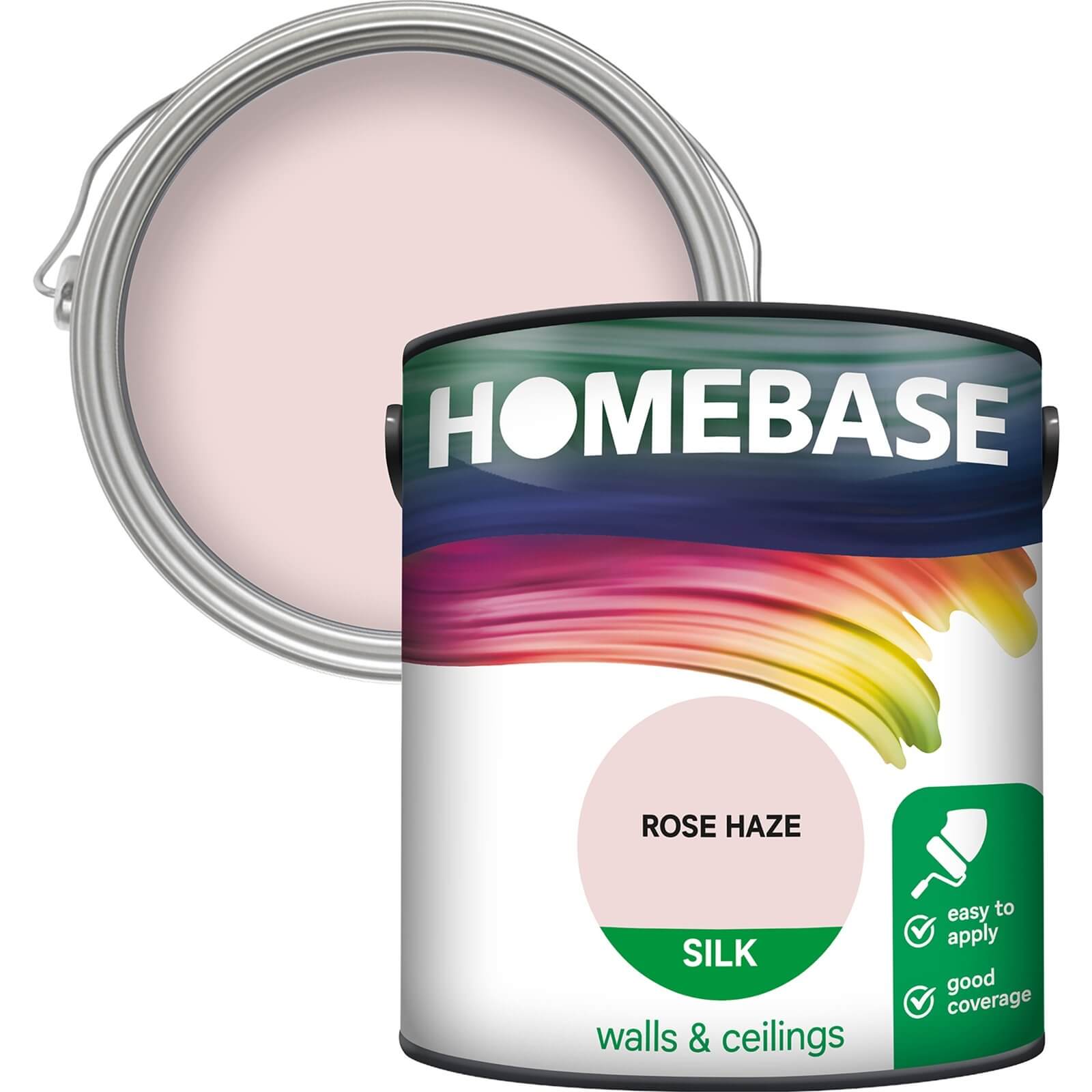 Homebase Silk Emulsion Paint Rose Haze - 2.5L