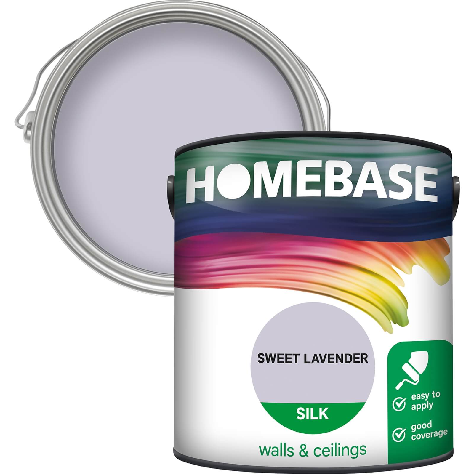 Homebase Silk Emulsion Paint Sweet Lavender - 2.5L