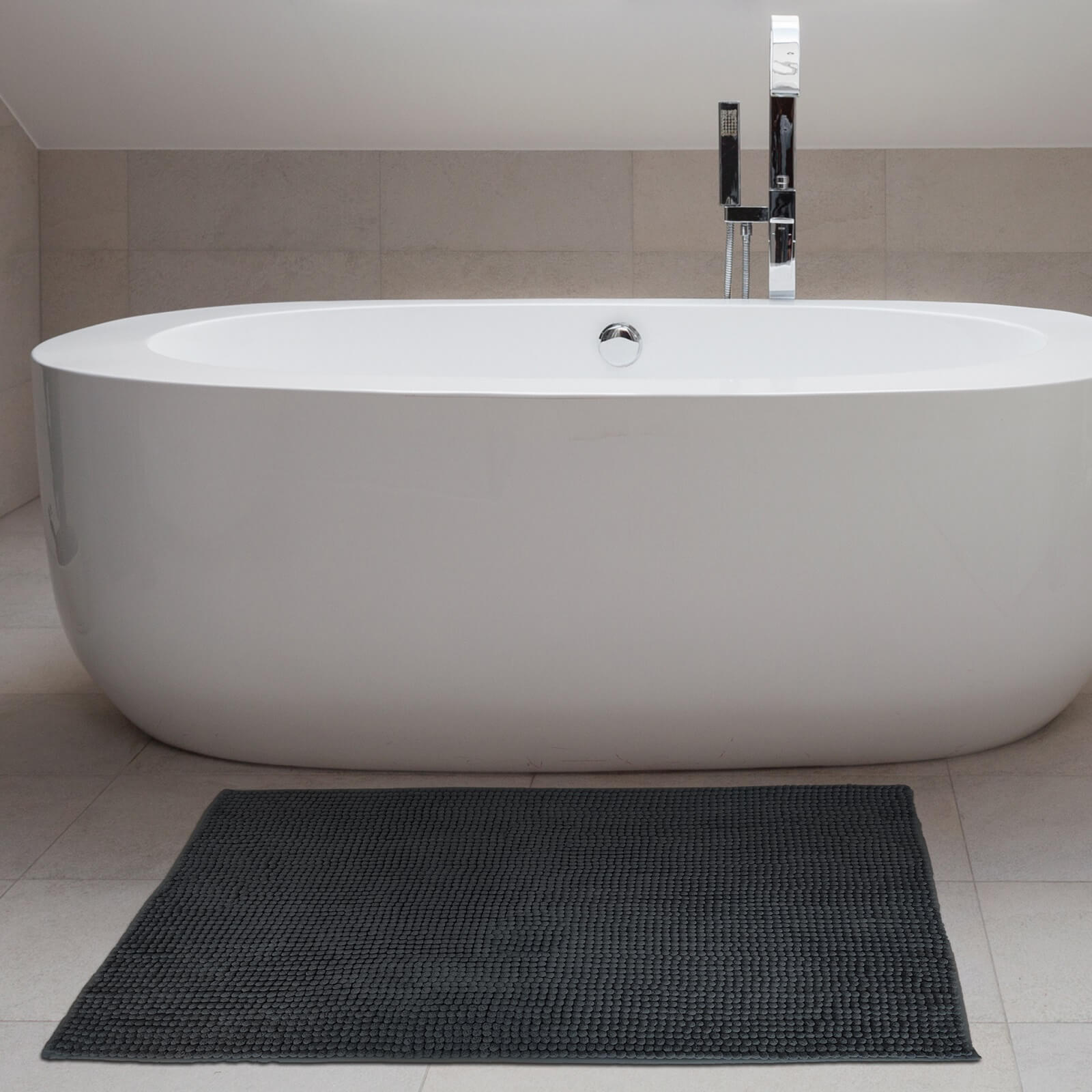 Supersoft Bathmat Charcoal 50 x 80cm