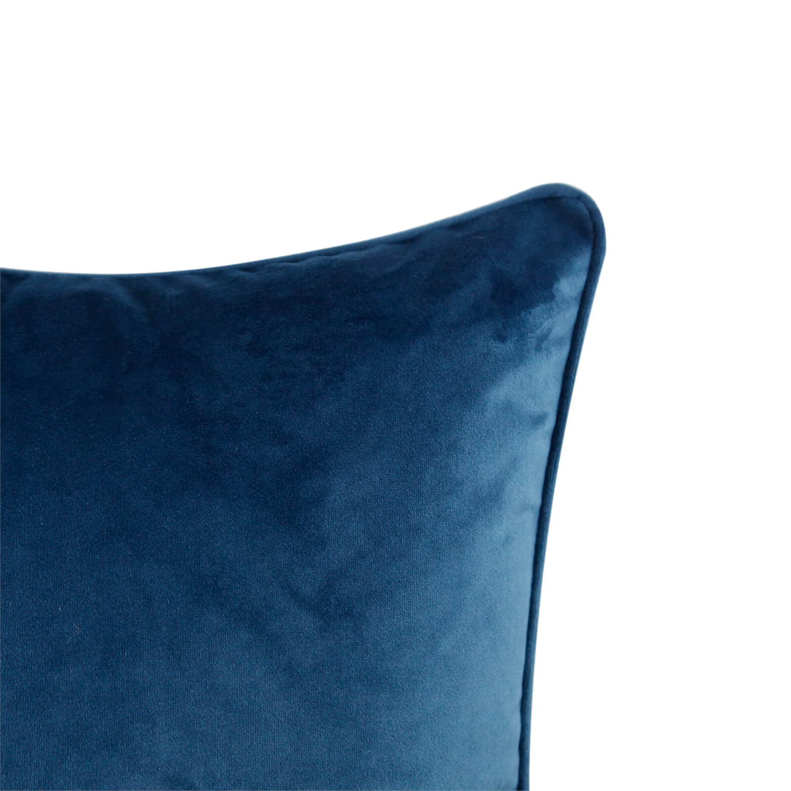 Plain Velvet Cushion - Navy - 45x45cm