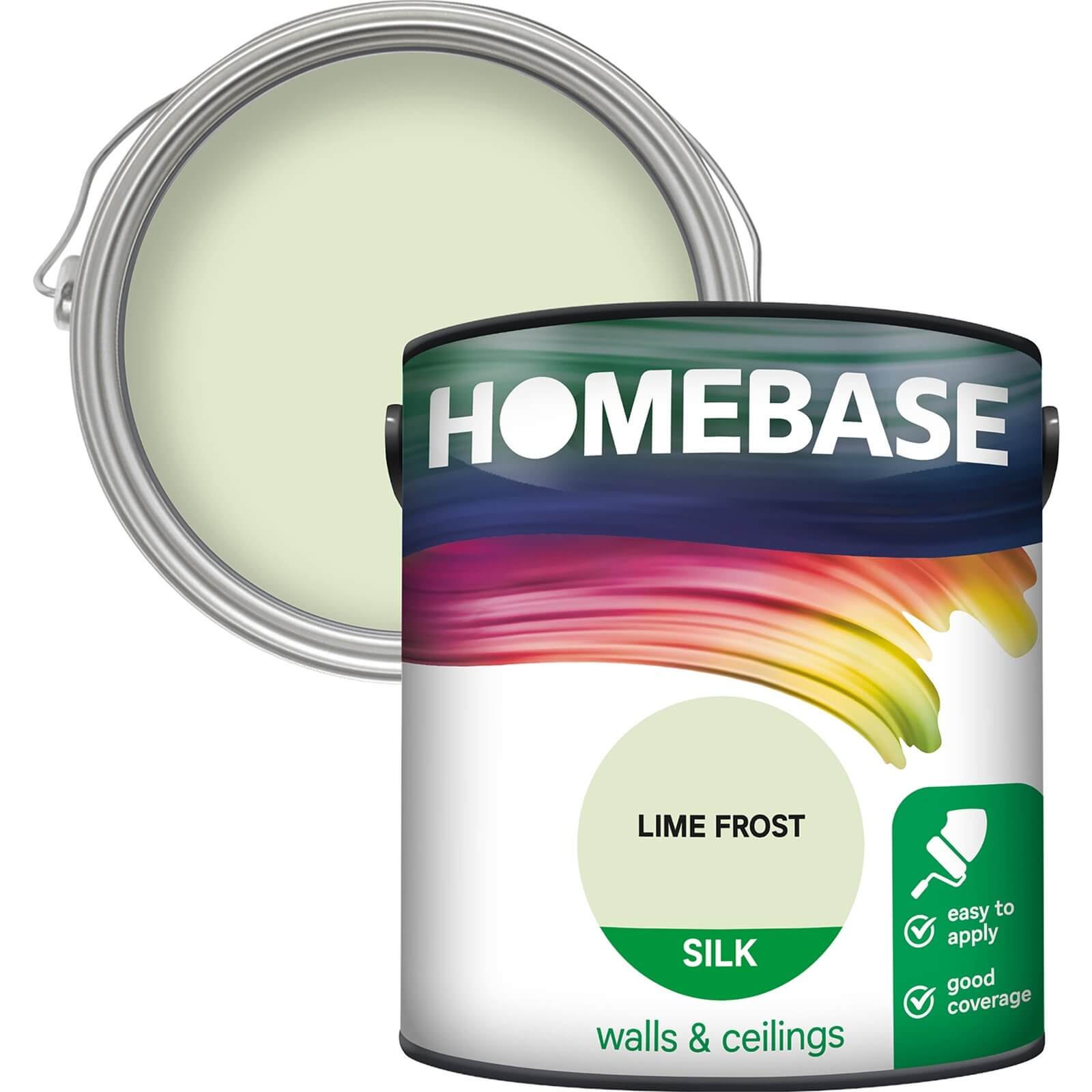 Homebase Silk Emulsion Paint Lime Frost - 2.5L