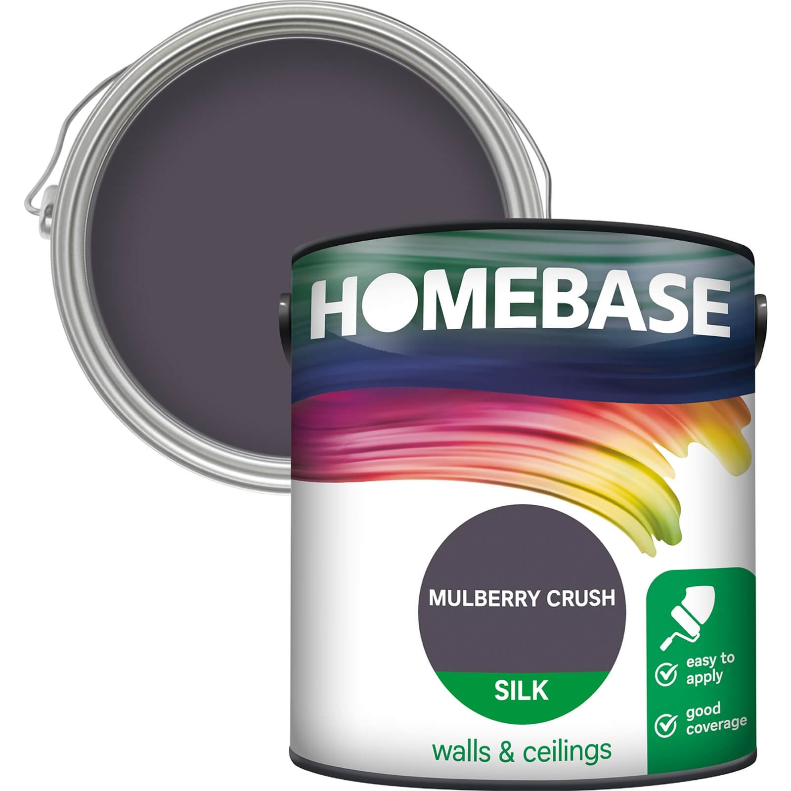 Homebase Silk Emulsion Paint Mulberry Crush - 2.5L