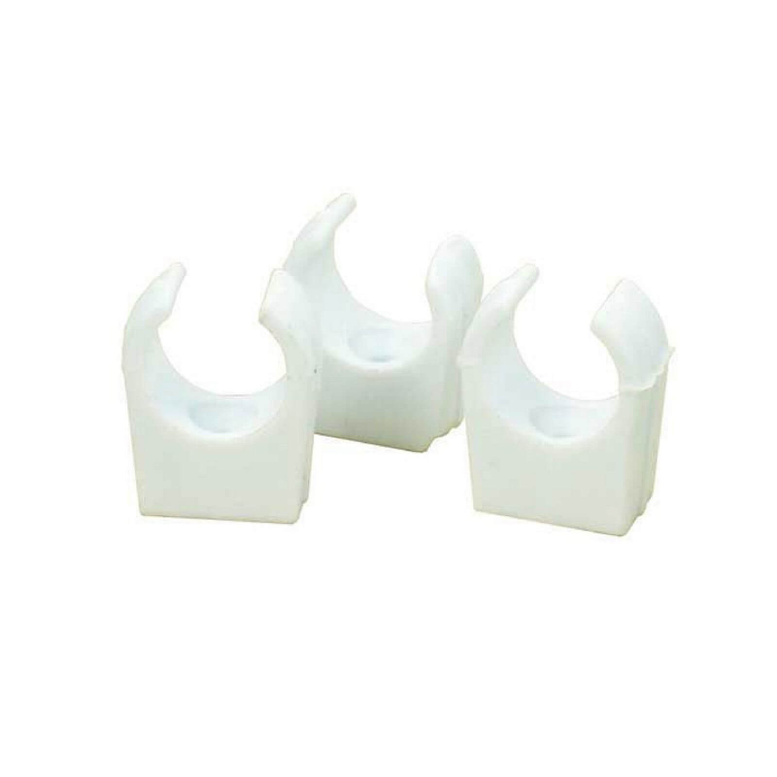 Open Plastic Pipe Clip - 22mm - 5 Pack
