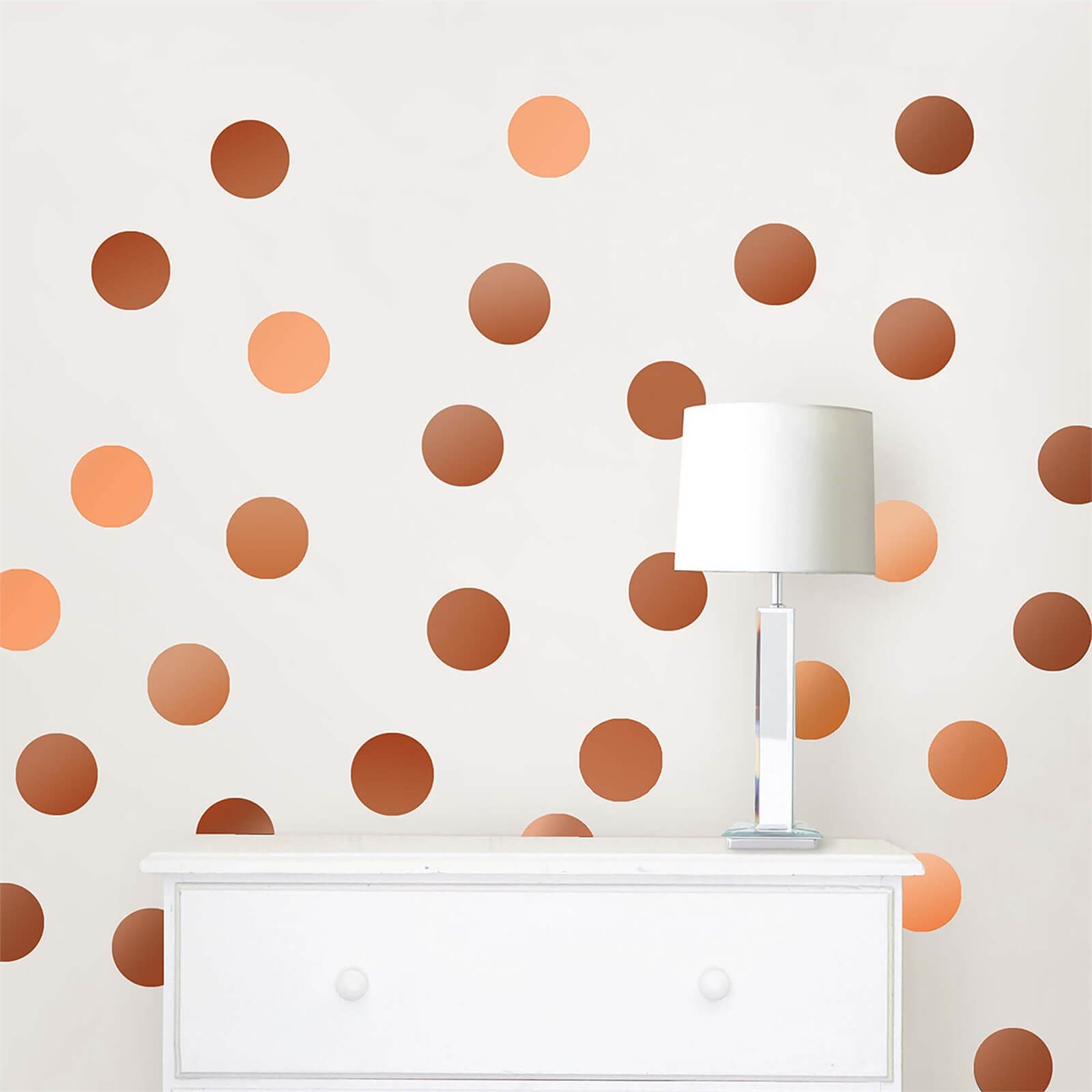 Wallpops Confetti Dots Copper