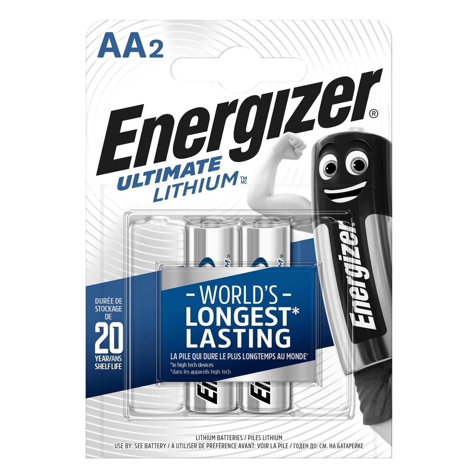 Energizer Ultimate Lithium AA Batteries - 2 Pack