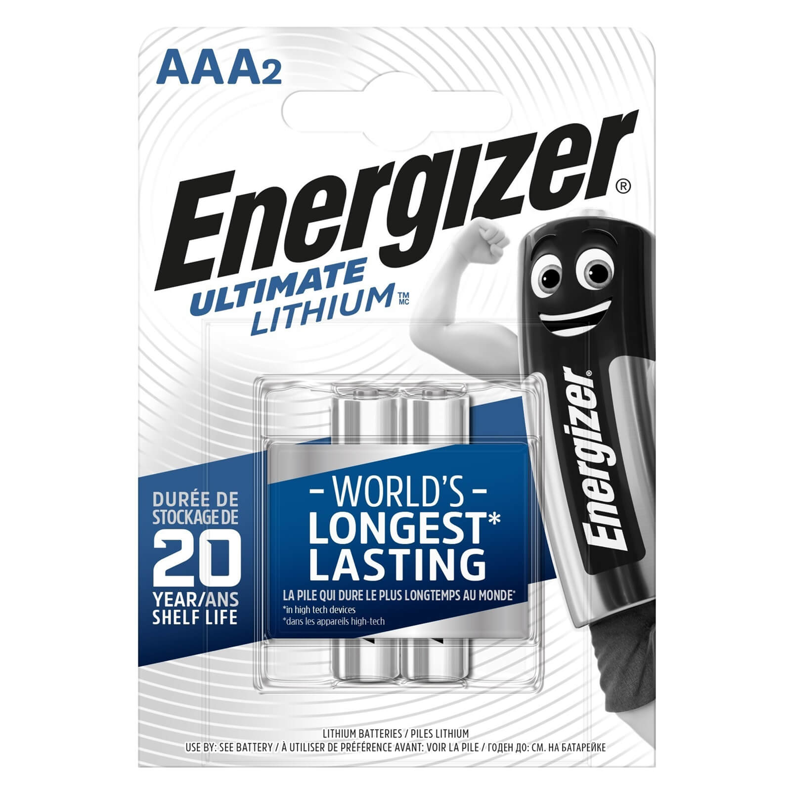 Energizer Ultimate Lithium AAA Batteries - 2 Pack