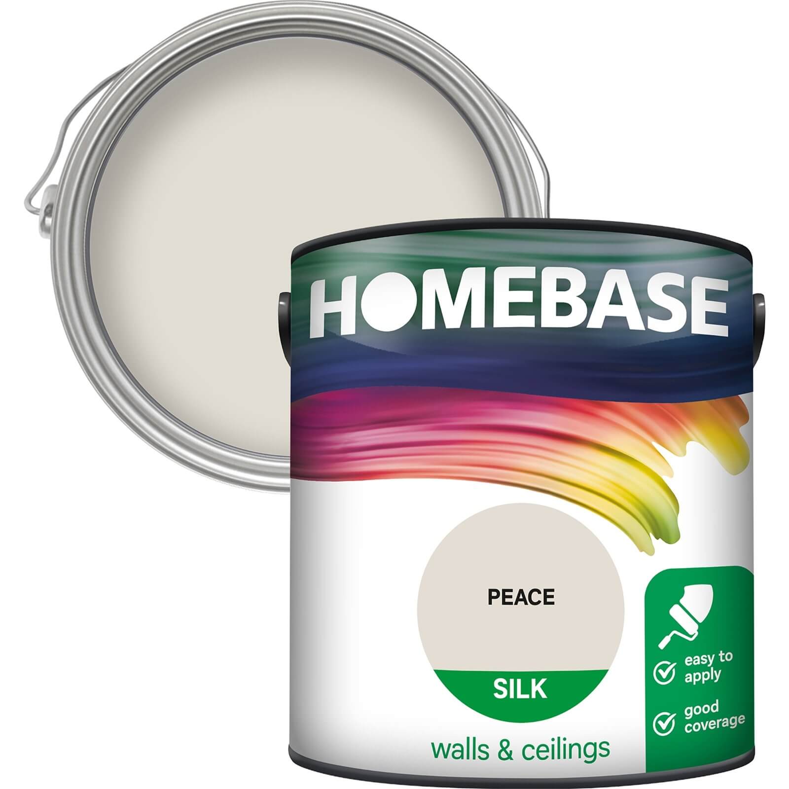 Homebase Silk Emulsion Paint Peace - 2.5L
