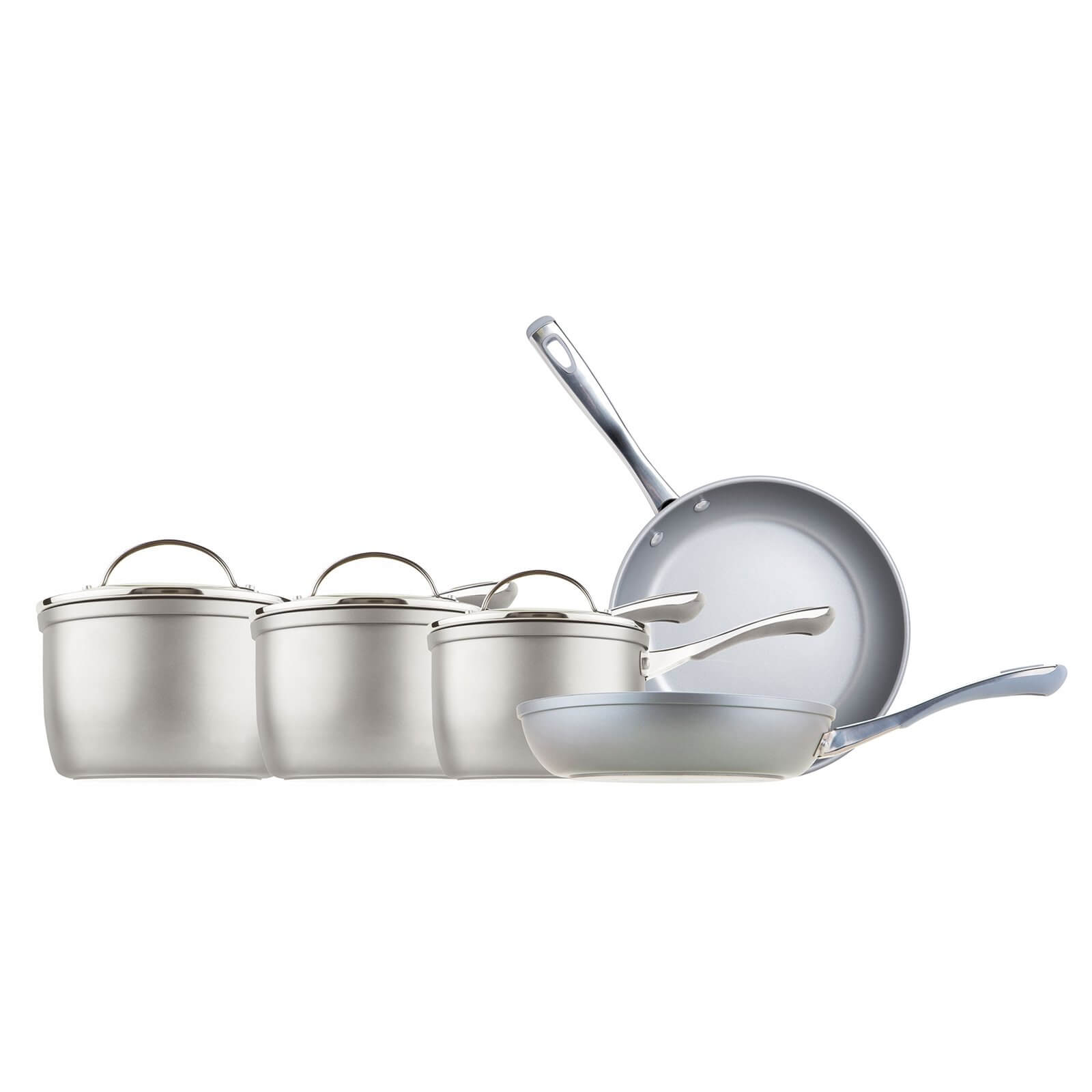 Prestige Prism Induction Cookware - Set of 5 - Silver