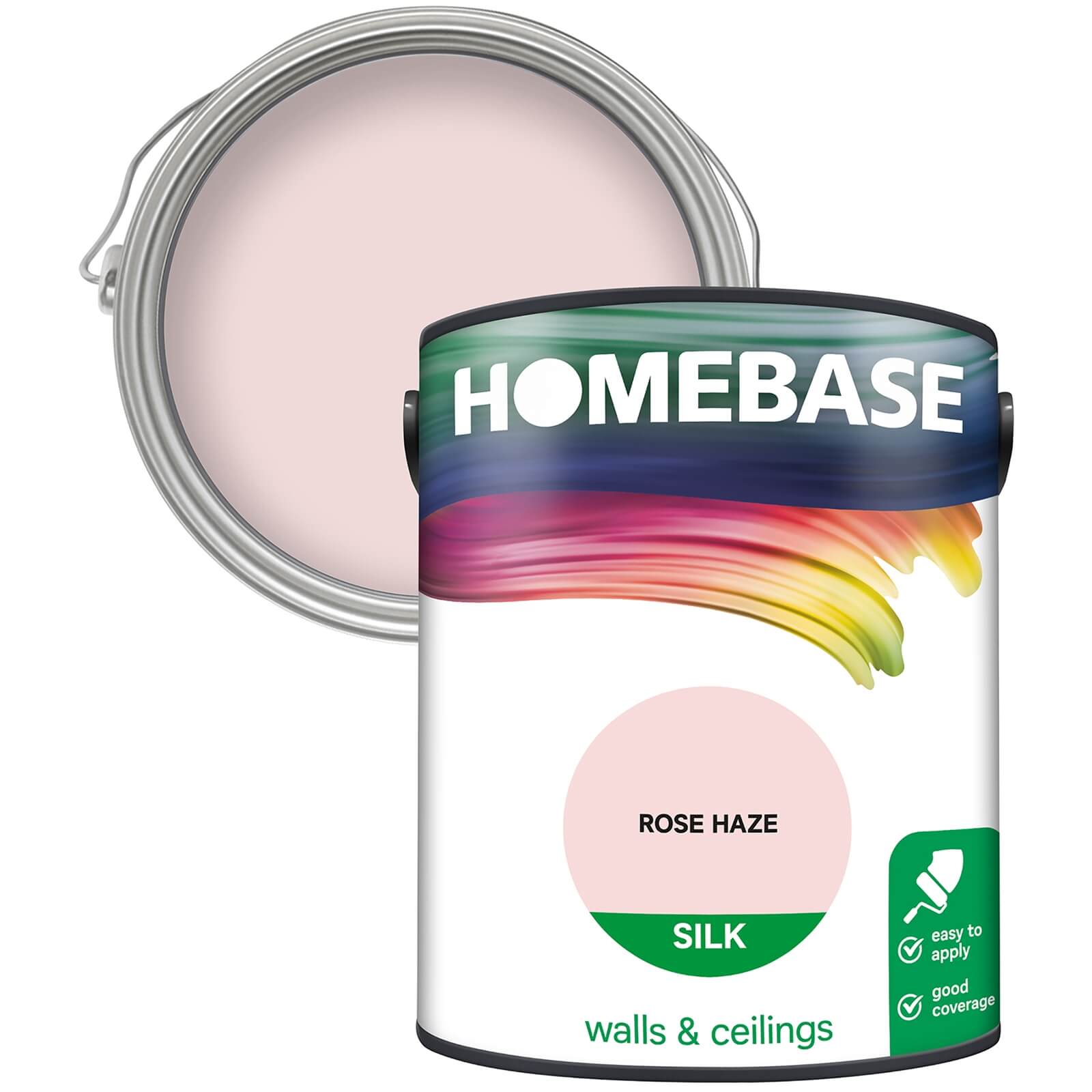 Homebase Silk Emulsion Paint Rose Haze - 5L