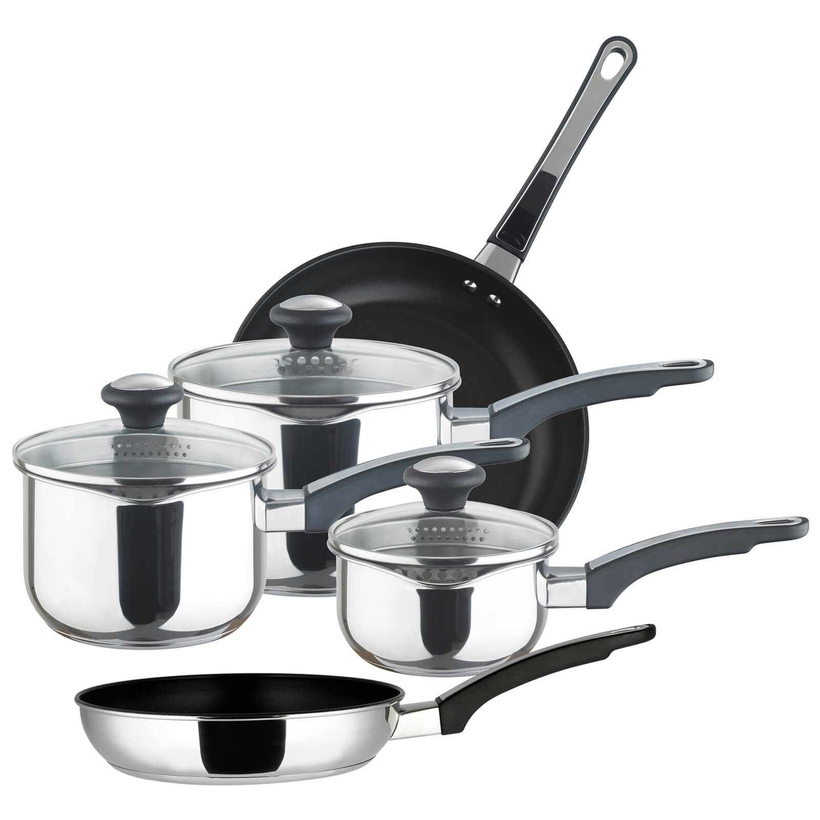 Prestige Everyday Induction Stainless Steel Straining Cookware - Set of 5