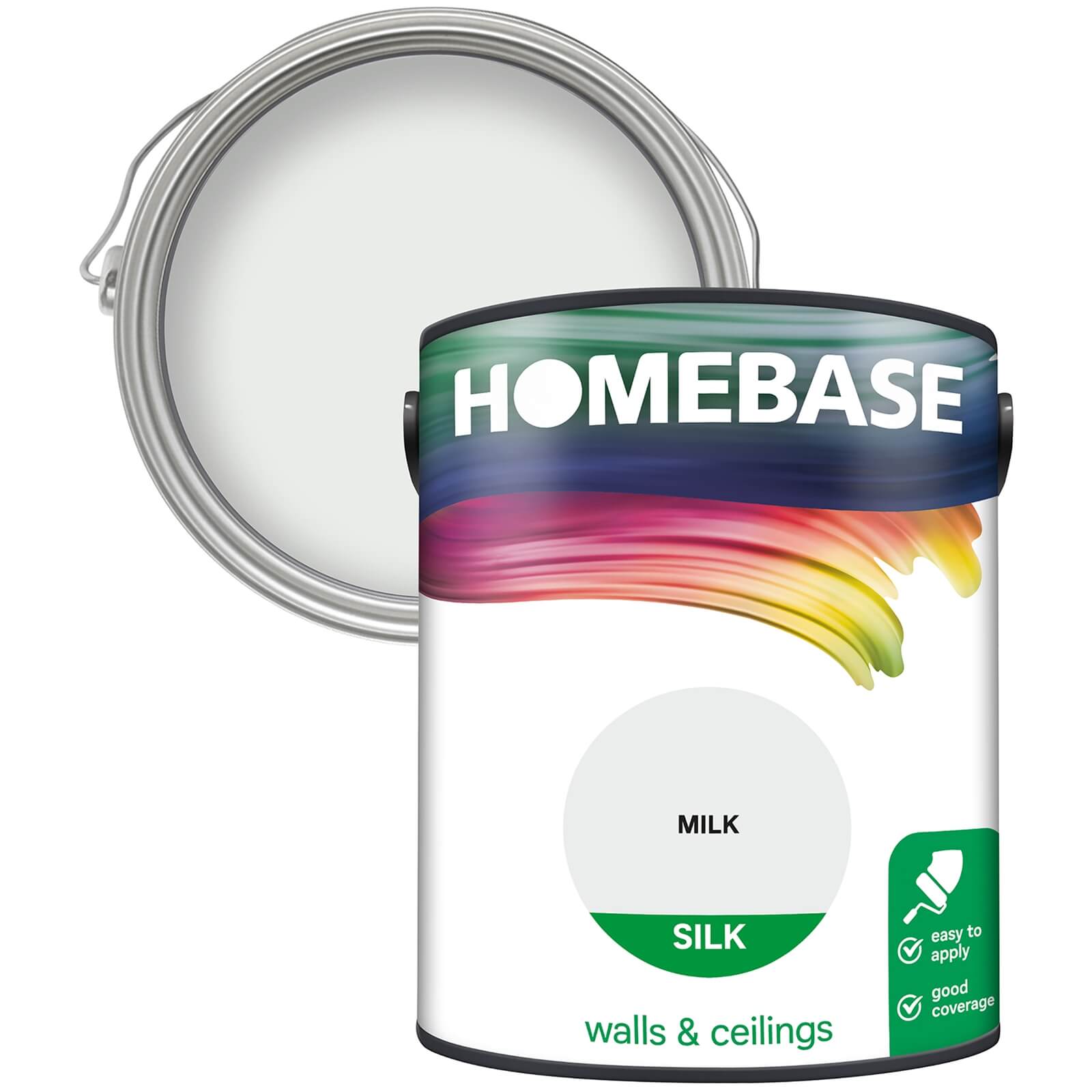 Homebase Silk Emulsion Paint Milk - 5L