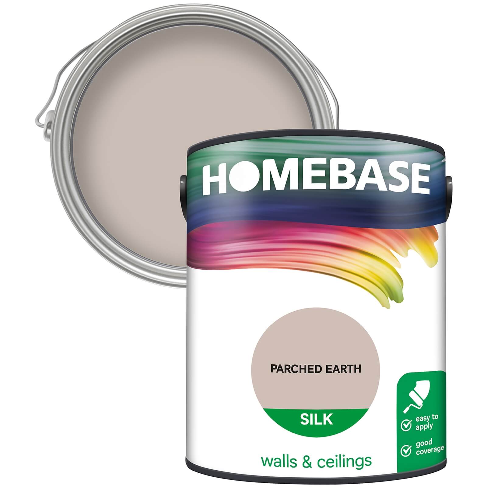 Homebase Silk Emulsion Paint Parched Earth - 5L