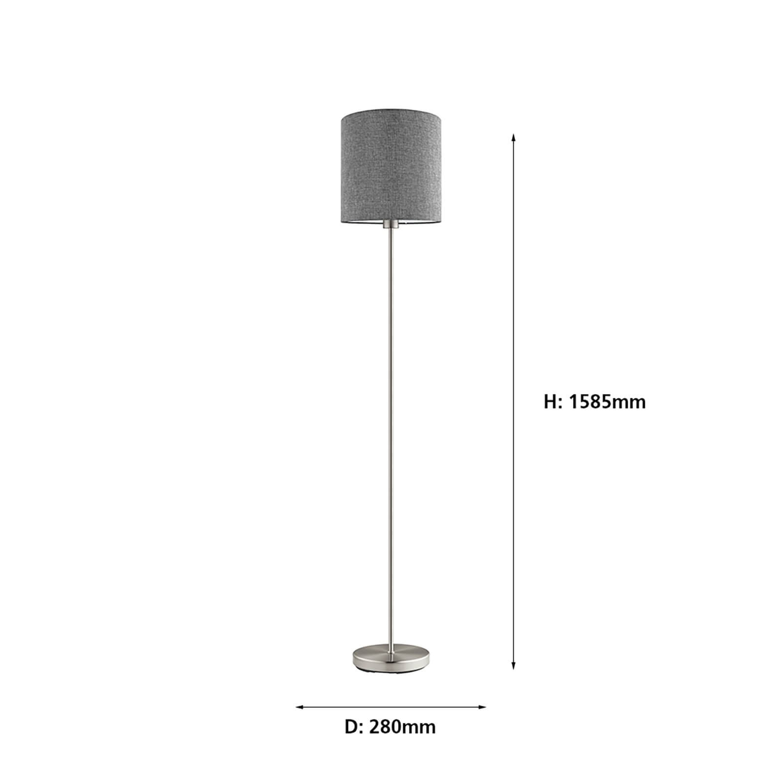 Eglo Pasteri Floor Lamp - Satin Nickel