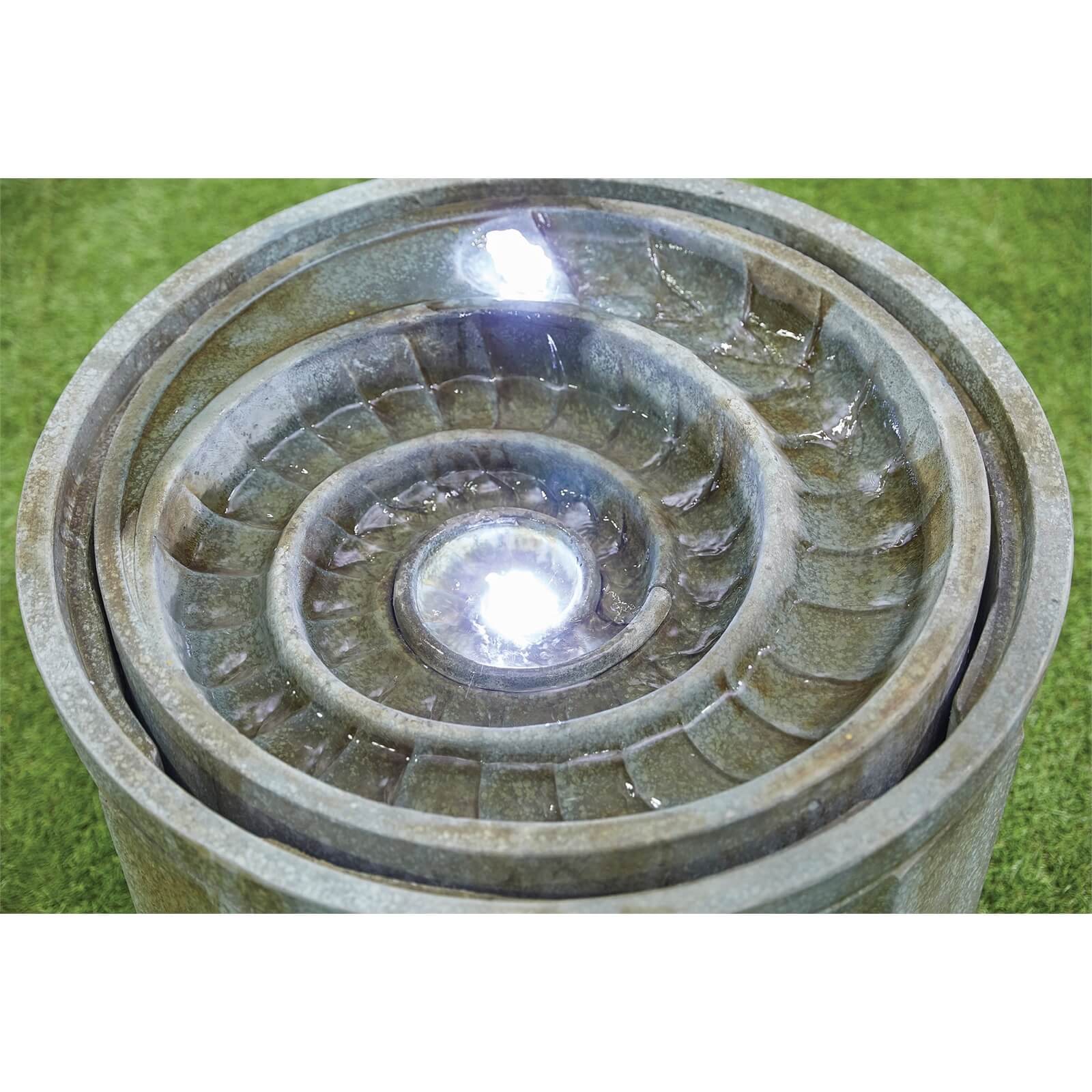 Stylish Fountains Fossil Water Feature incl LEDS