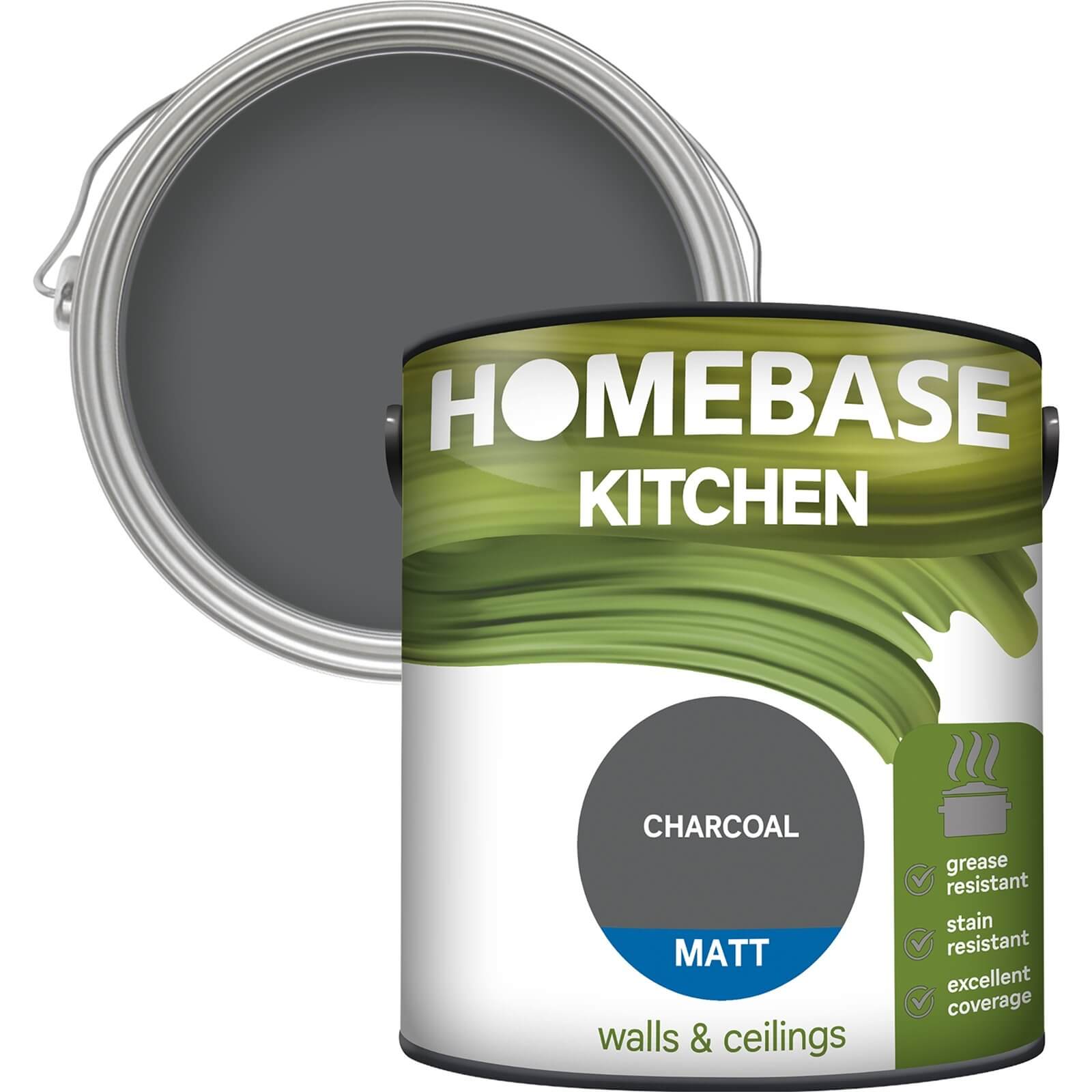 Homebase Kitchen Matt Paint - Charcoal 2.5L