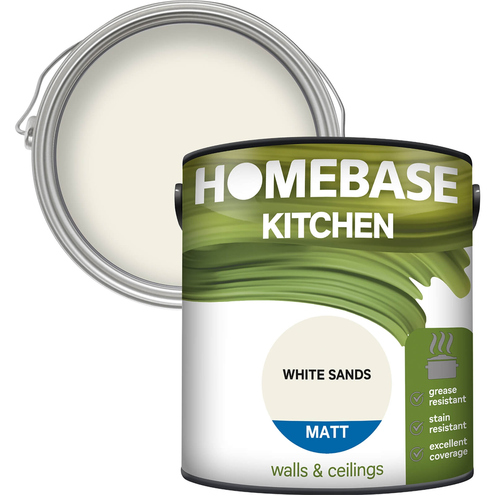 Homebase Kitchen Matt Paint - White Sands 2.5L