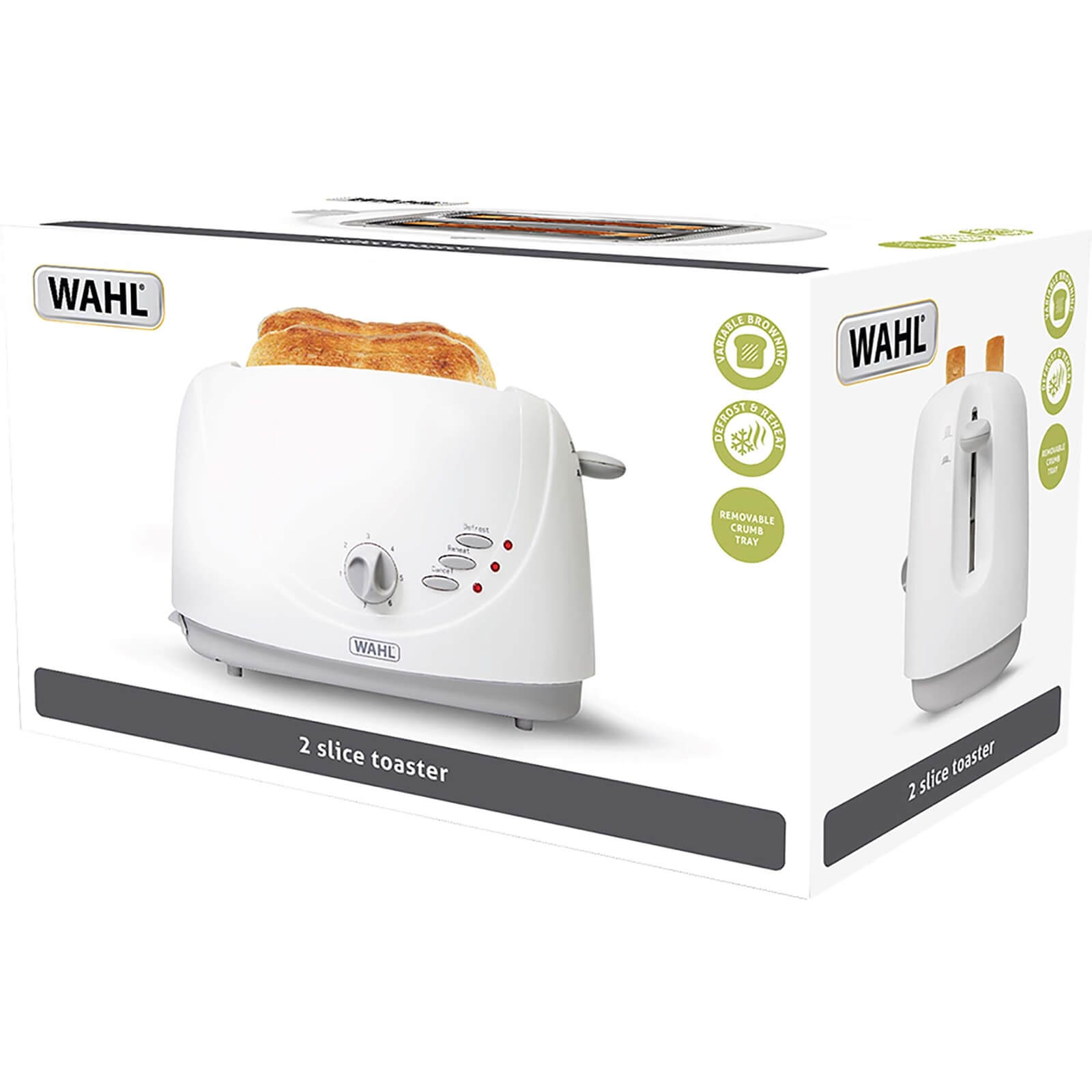 Wahl 2 Slice Toaster - White