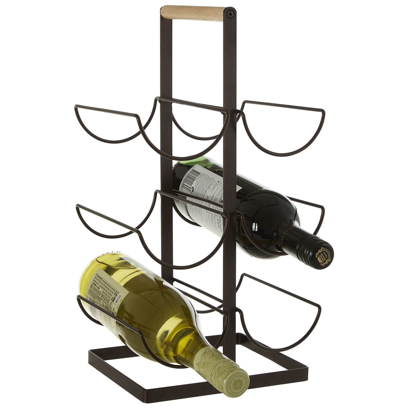 Vertex 6 Bottle Wine Rack - Bronze Powder Coated