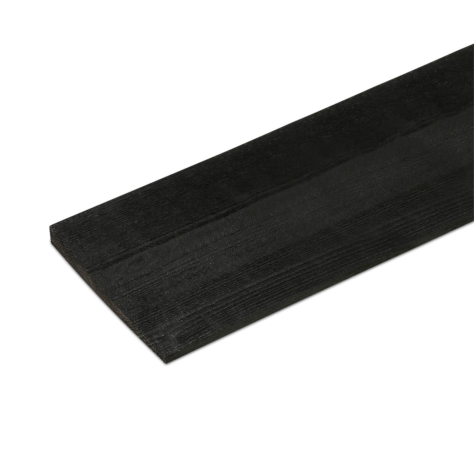 Black Painted Featheredge Cladding or Fencing pack of 22x175mmx4.2mtr (Pack of 4)