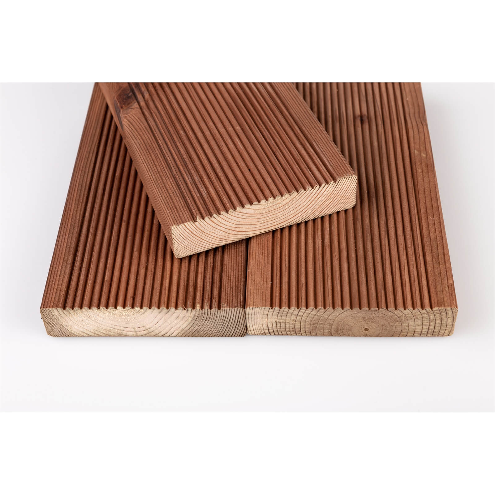 Softwood Timber Brown Decking  28x120x3.0mtr (Pack of 4)